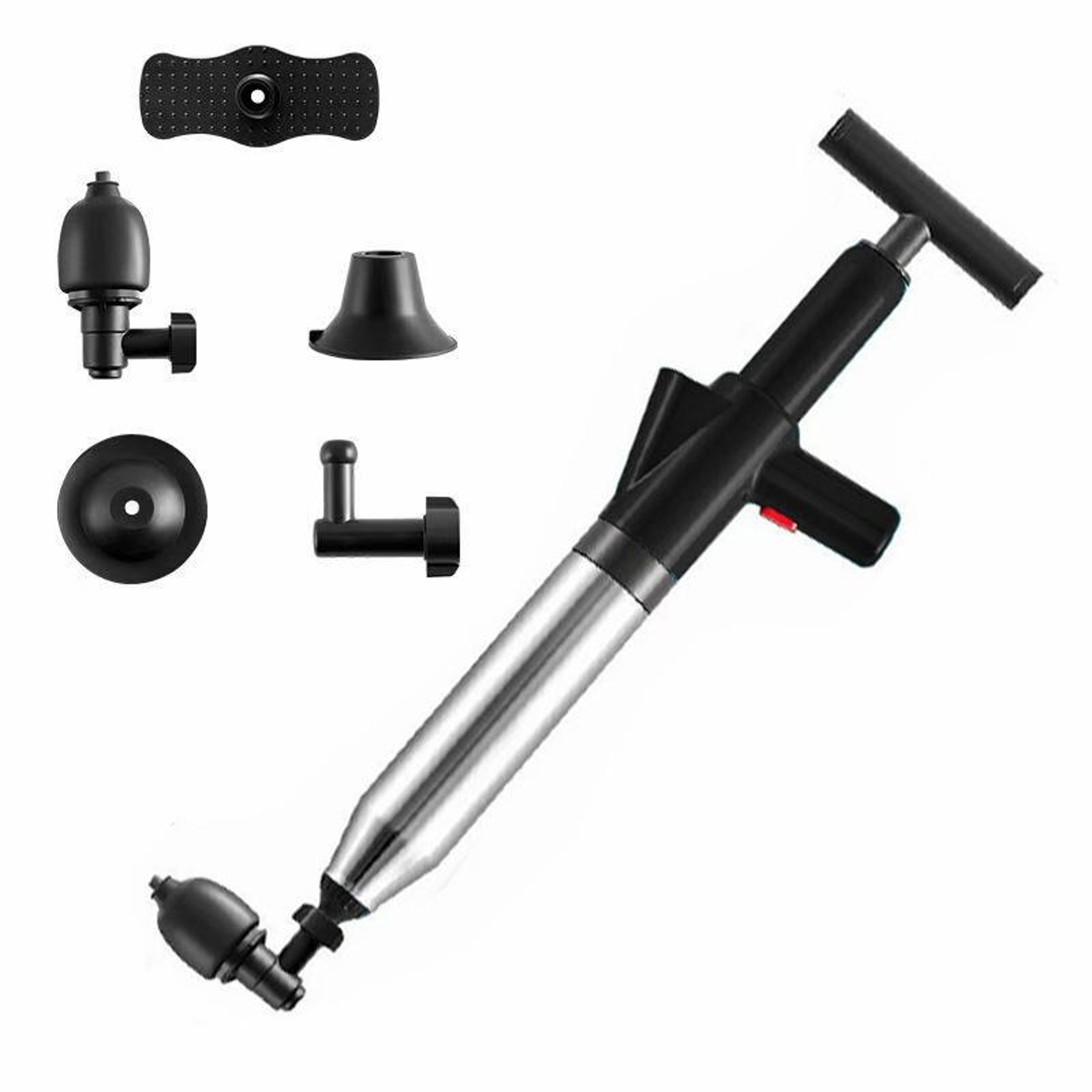 High Pressure Drain Cleaner Air Blaster For Toilets Sinks  Sewer Pipe Clogs 15