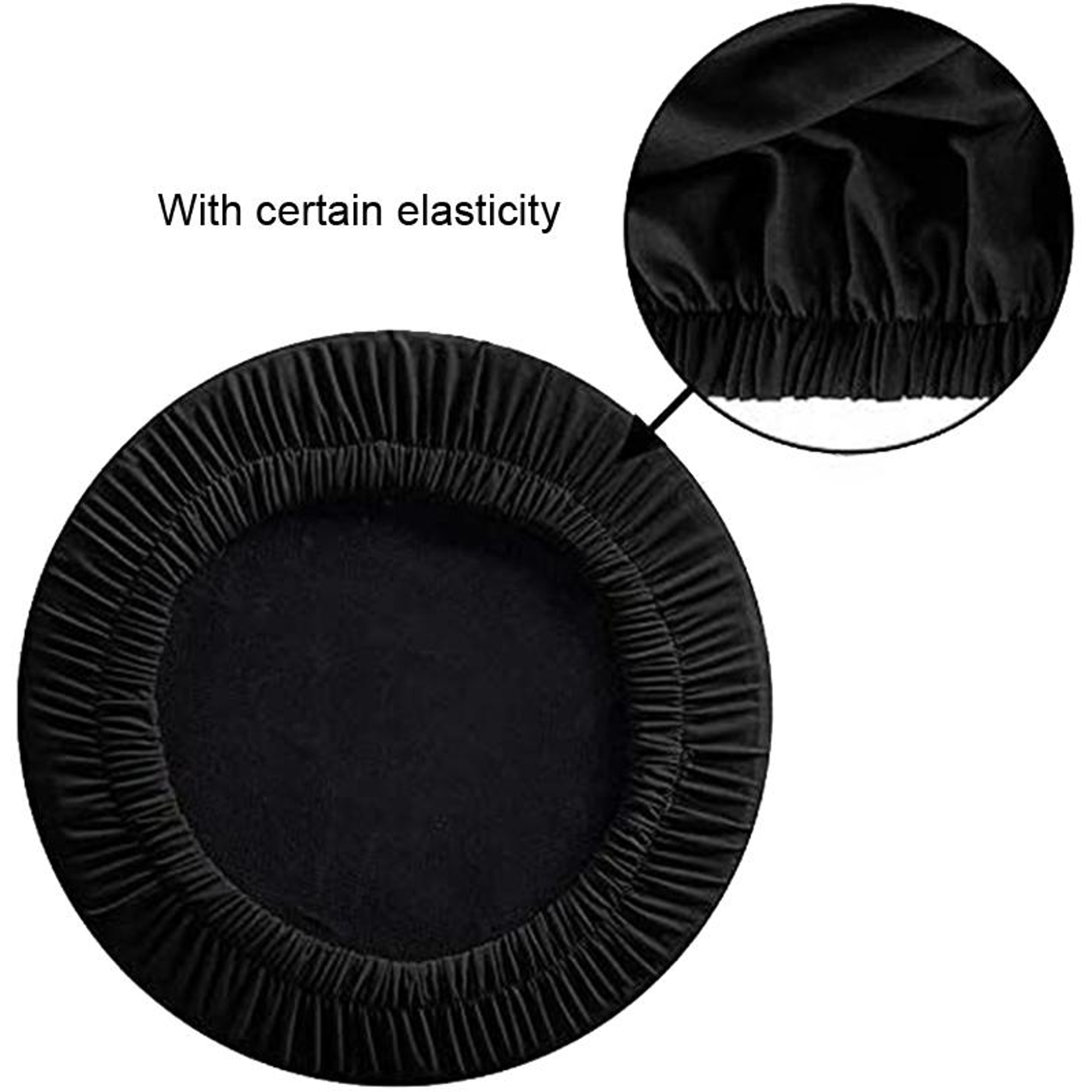 Elastic Round Stool Cover Stretch Seat Protector For Swivel Chairs And Bar Stools 4