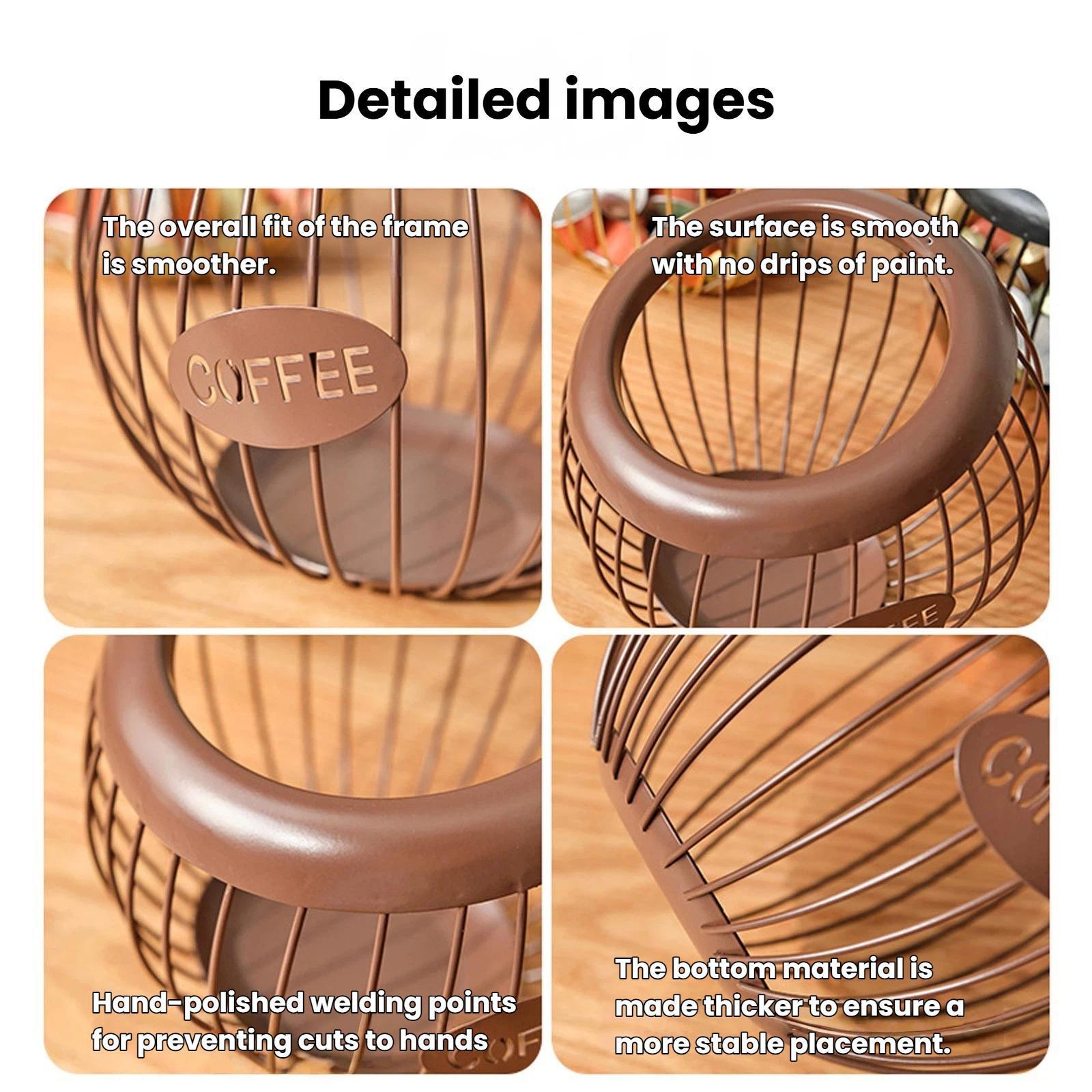 Modern Coffee Capsule Holder Display Rack For Kitchen Counter  Coffee Bar Storage 5