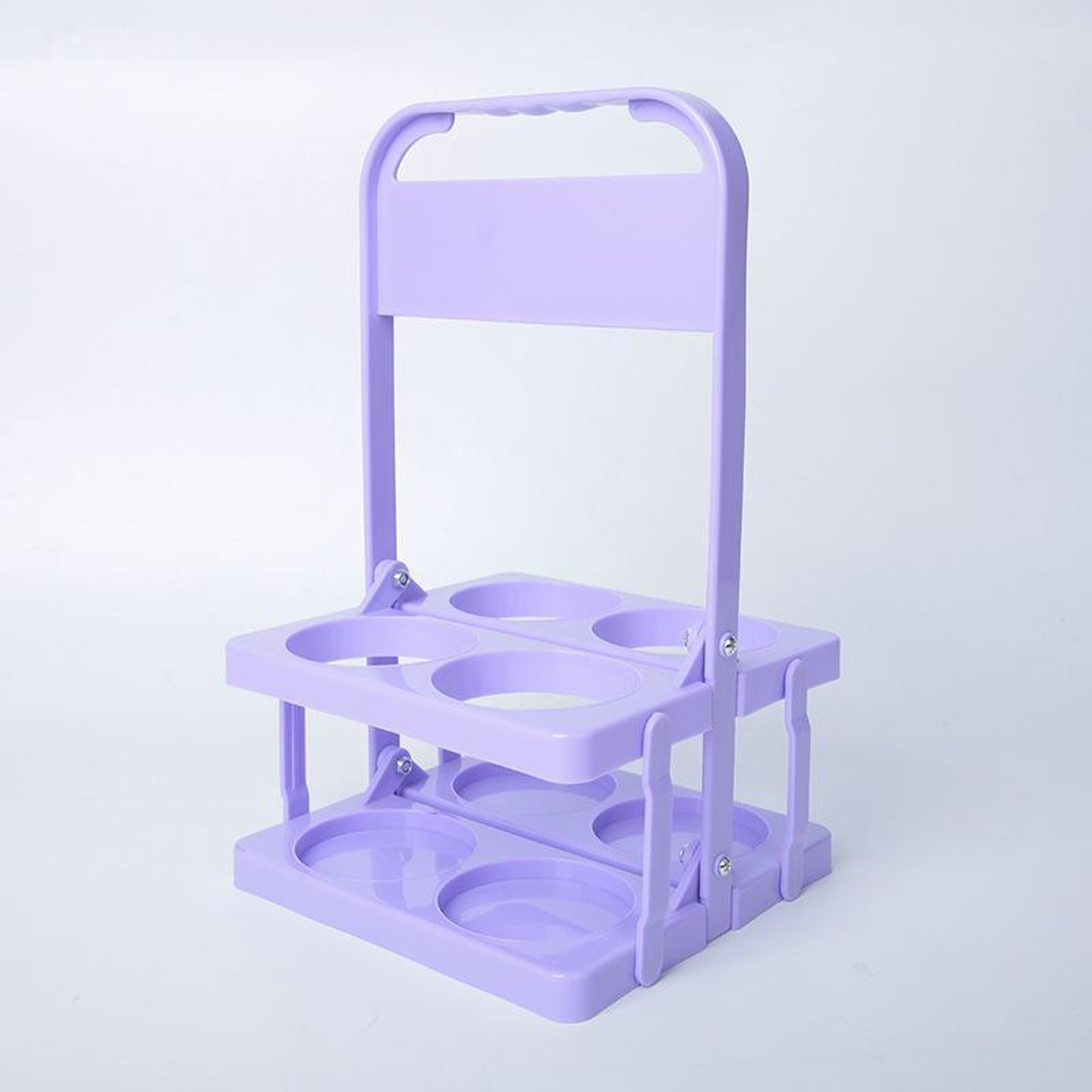 Collapsible 4Bottle Drink Carrier With Handle Portable Bottle Carrier For Beer Soda  Wine 11