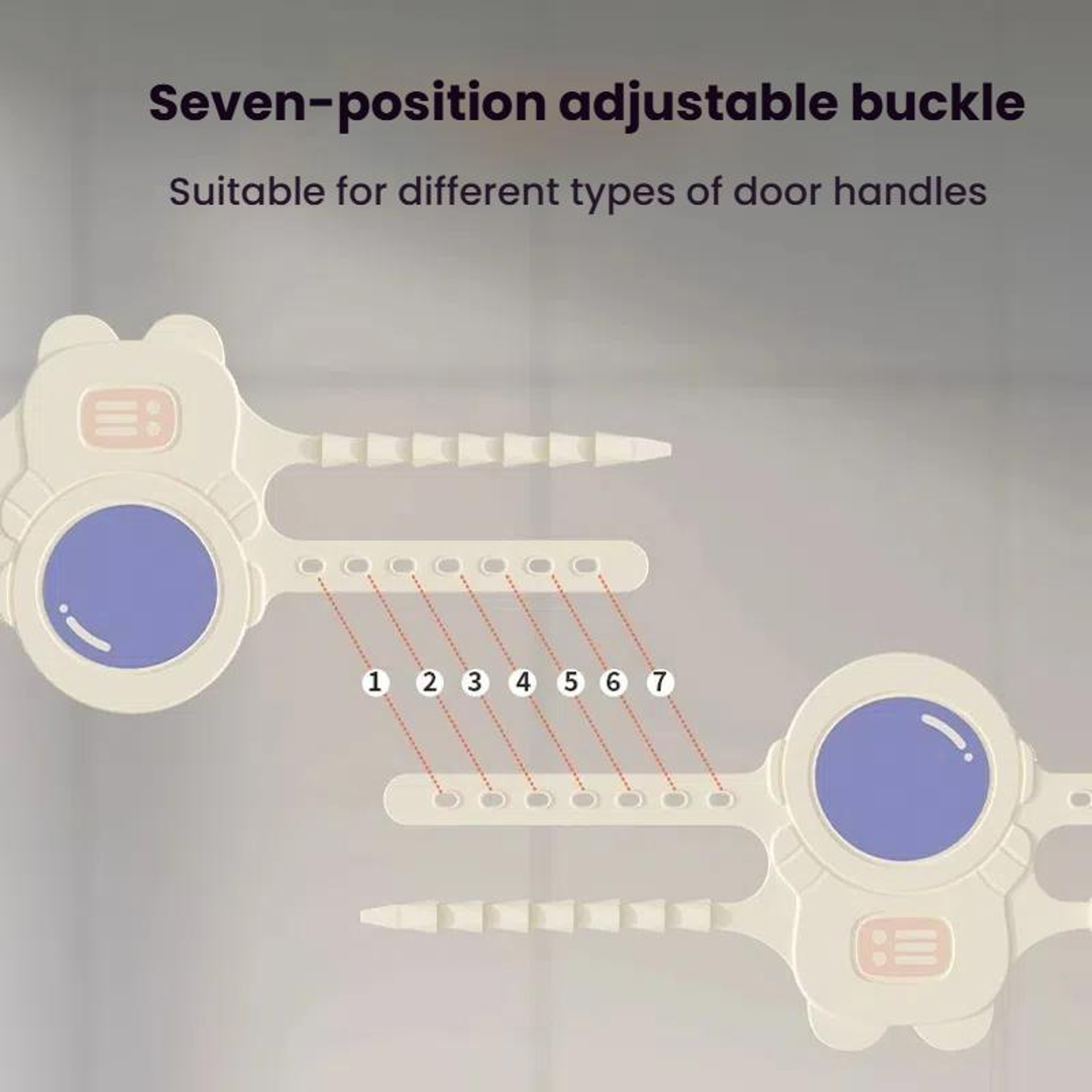 Silent Baby Door Latch Cushion Cover Adjustable Door Silencer  Baby Safety Door Stopper 5