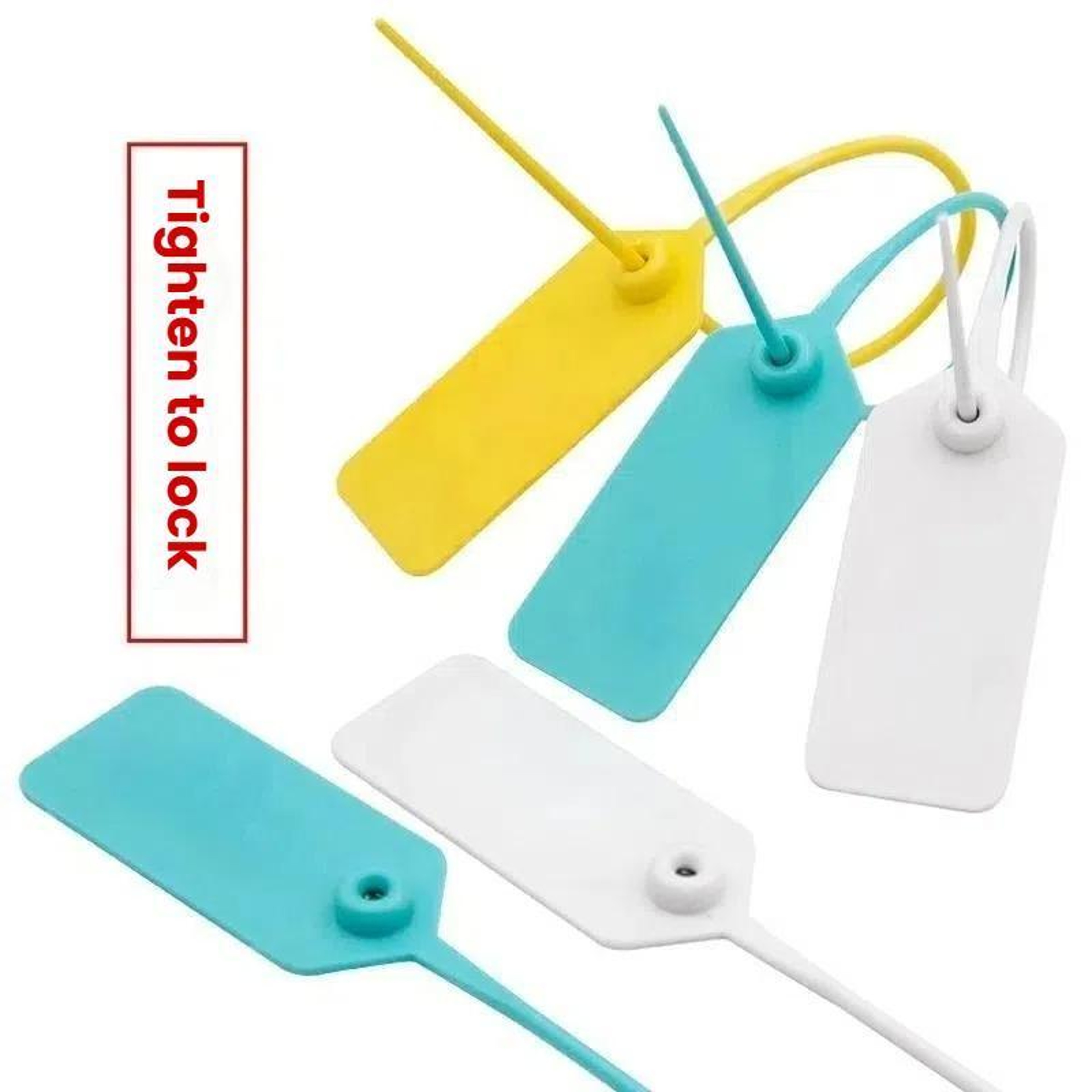SecureLock 50PCS Plastic Security Seals for Shoes, Bags & Logistics Anti-Theft Tags Random color – view 4