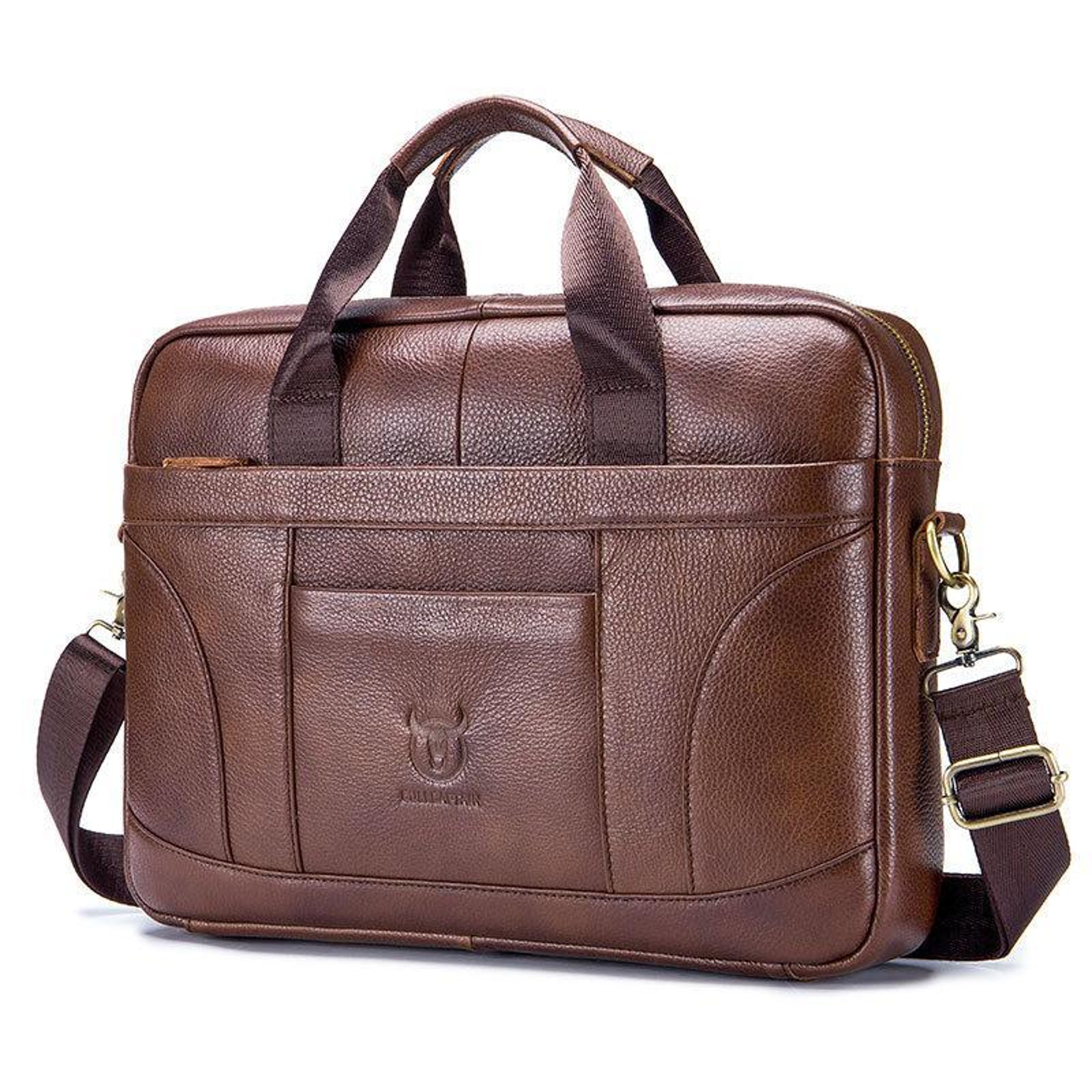 Premium Large Capacity Cowhide Briefcase for Business Professionals – view 10