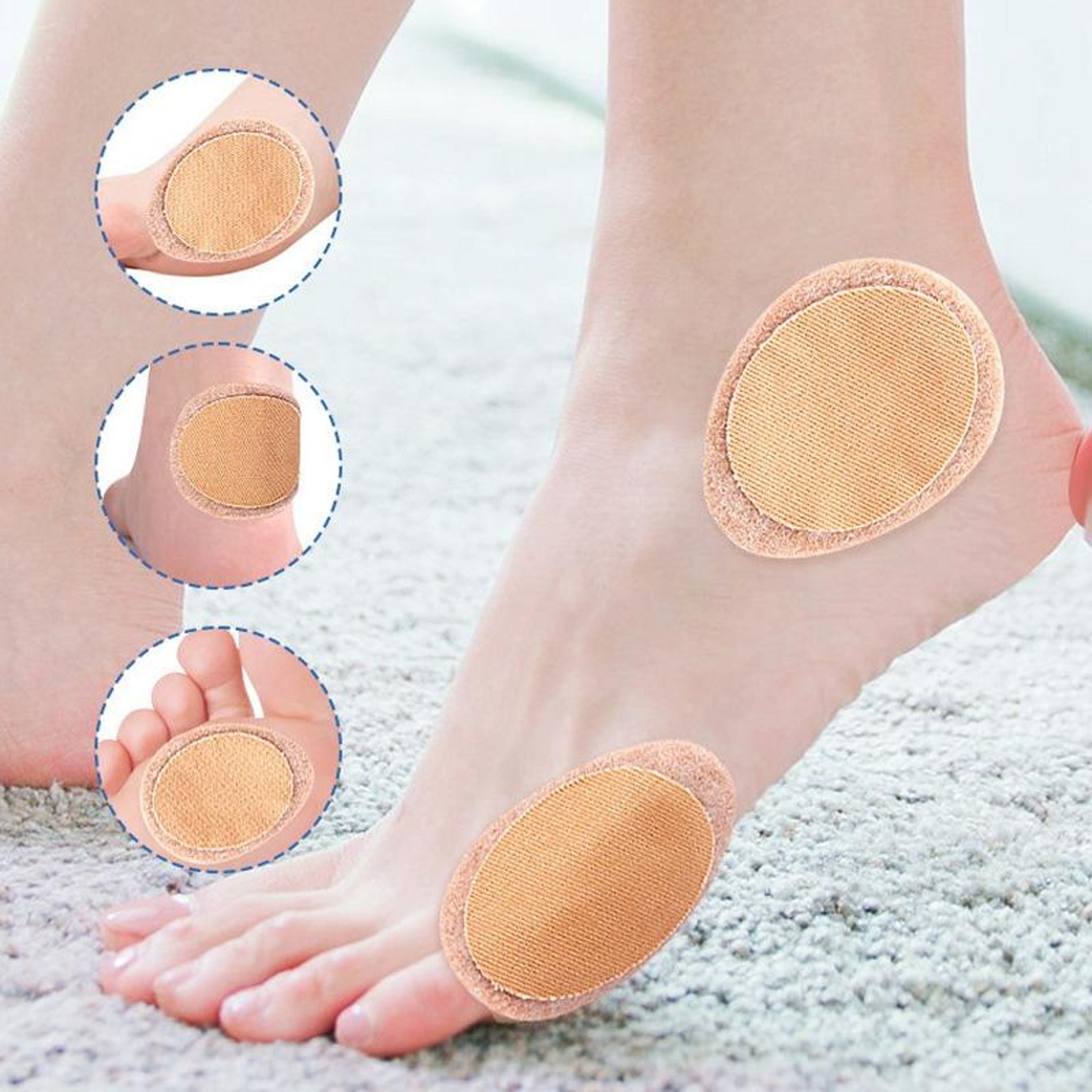Soft Felt Foot Blister Protection Pads for Heels & Callus Relief – view 2