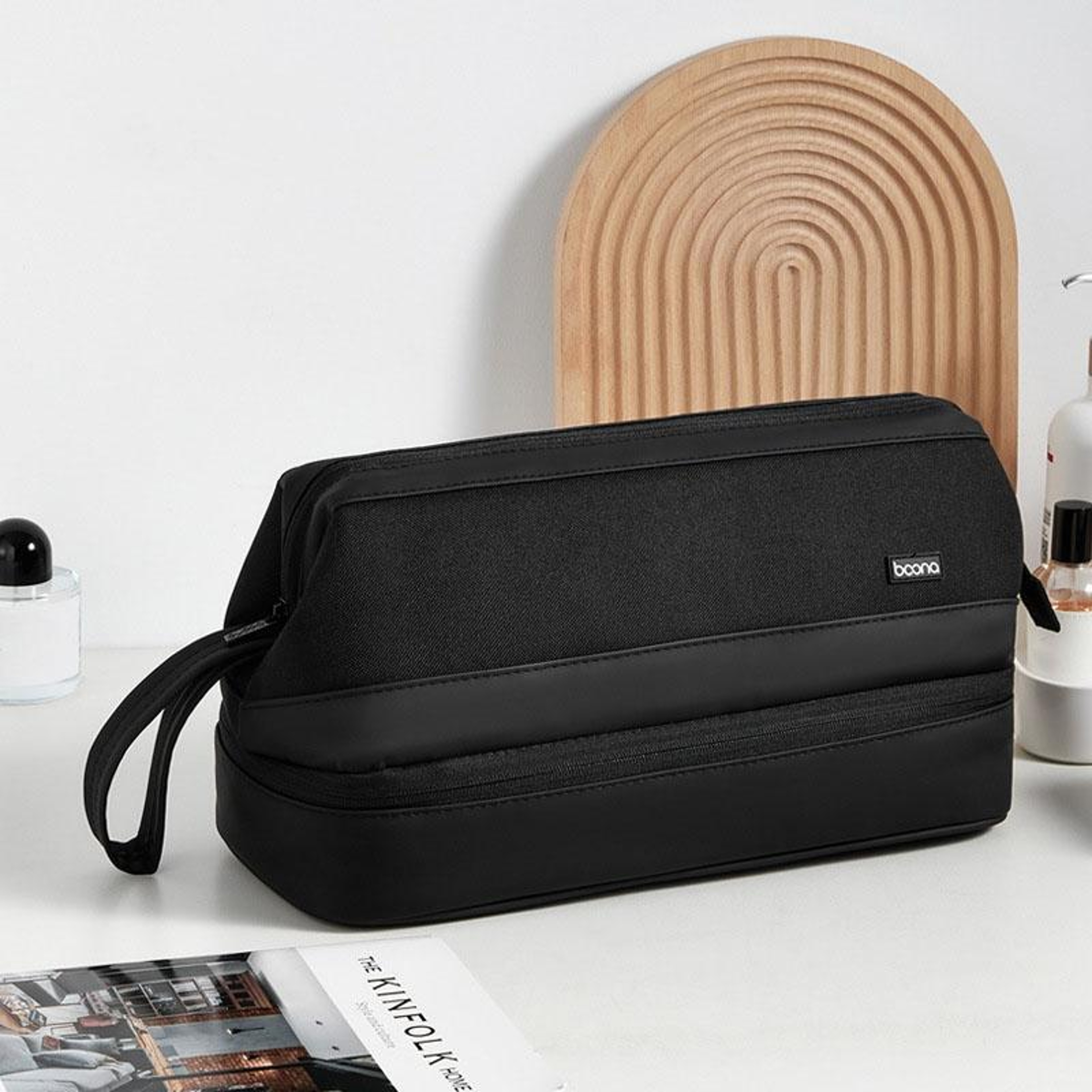 Large Capacity Hair Tool Organizer Bag Double Layer Hair Dryer  Curling Iron Case 10