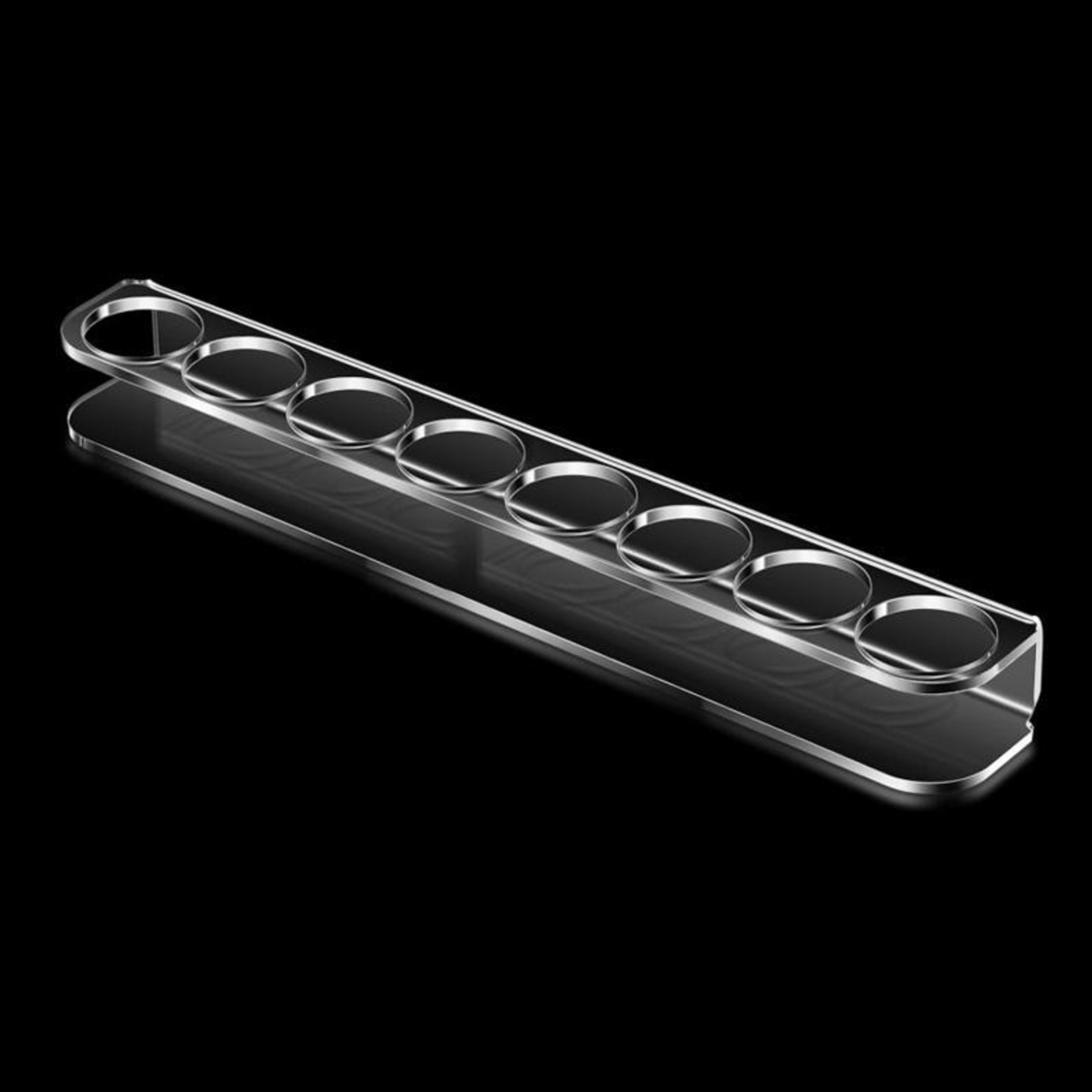 Clear 8 Hole Acrylic Small Bottle Stand Rack Organizer 5