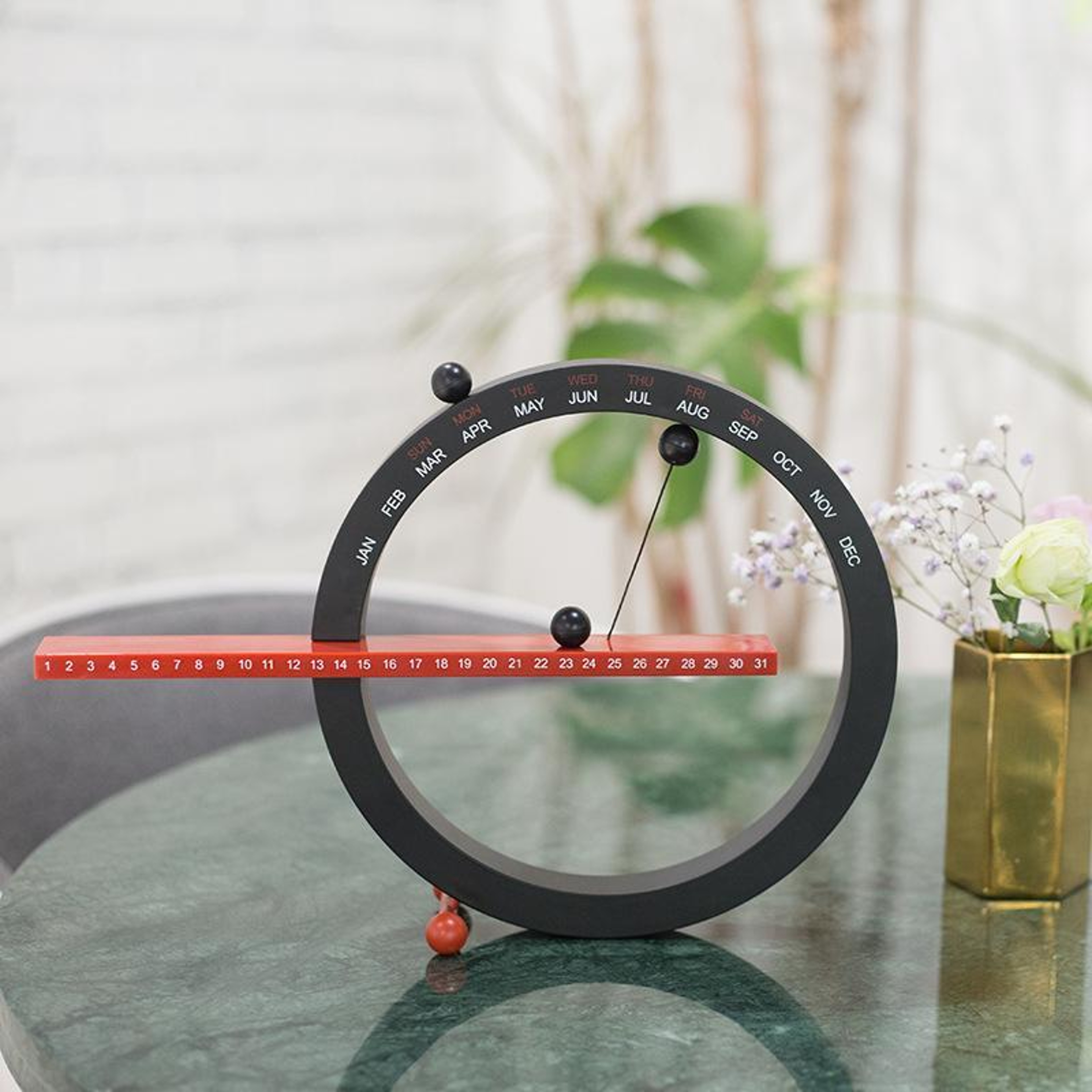 Magnetic Perpetual Calendar Wall  Desk Ornament Decorative Calendar 6