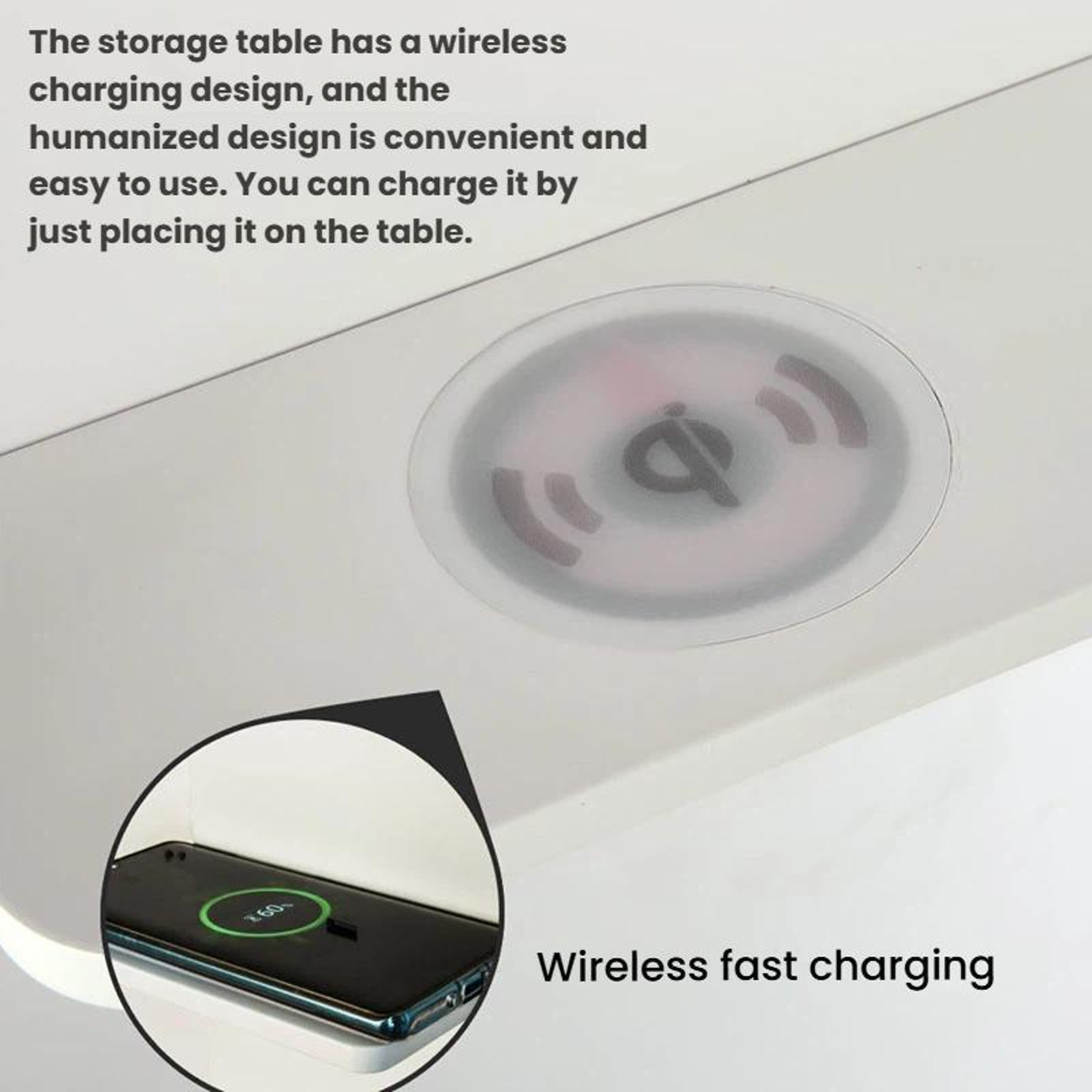 LED Bedside Wall Reading Light With Wireless Charger  USB Port 4