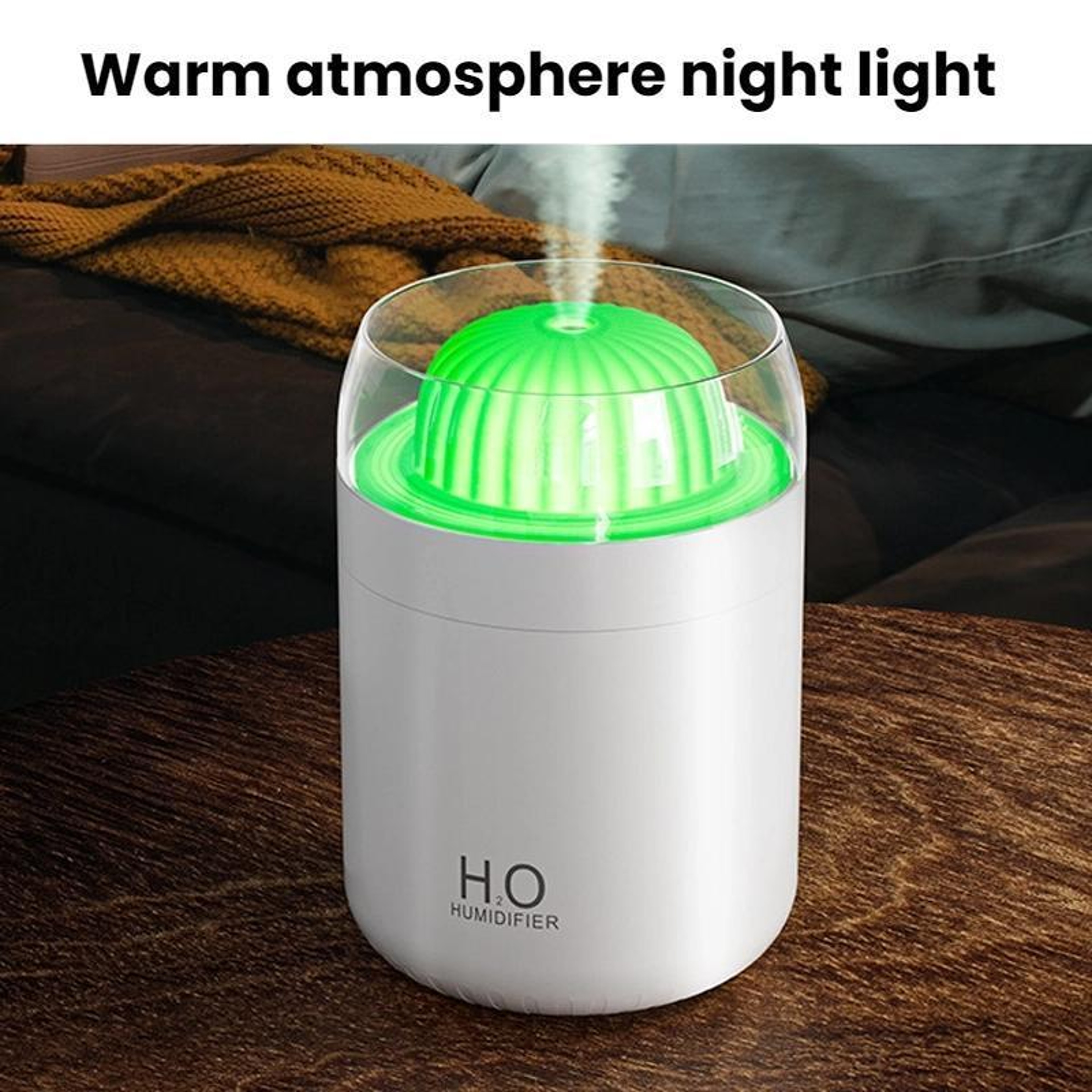 Cactus Glow USB Humidifier For Car With Ambient Night Light And 500ml Mist Diffuser 11