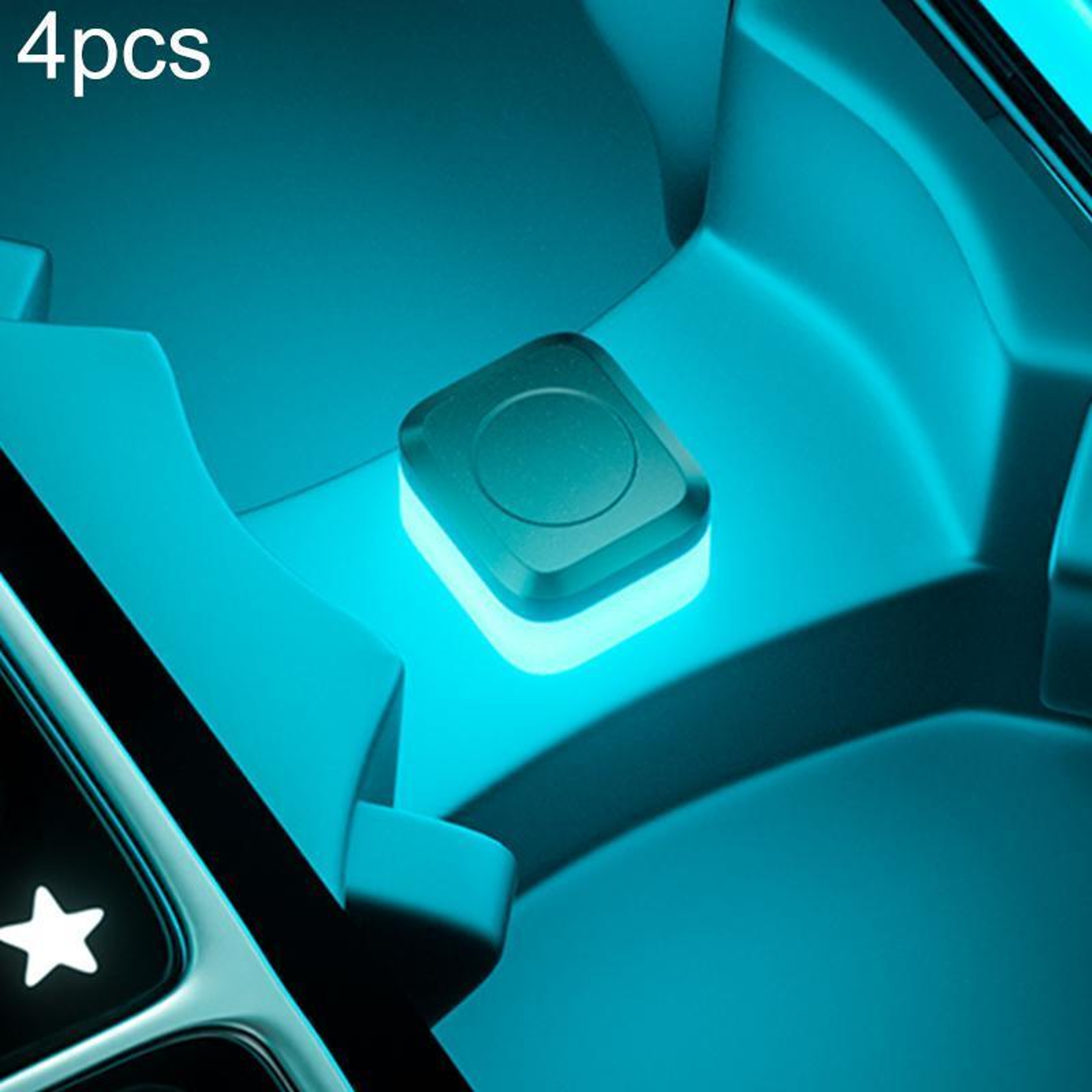 4PCS USB Car Interior LED Ambient Lights Multi Color Atmosphere Lighting Kit – view 12