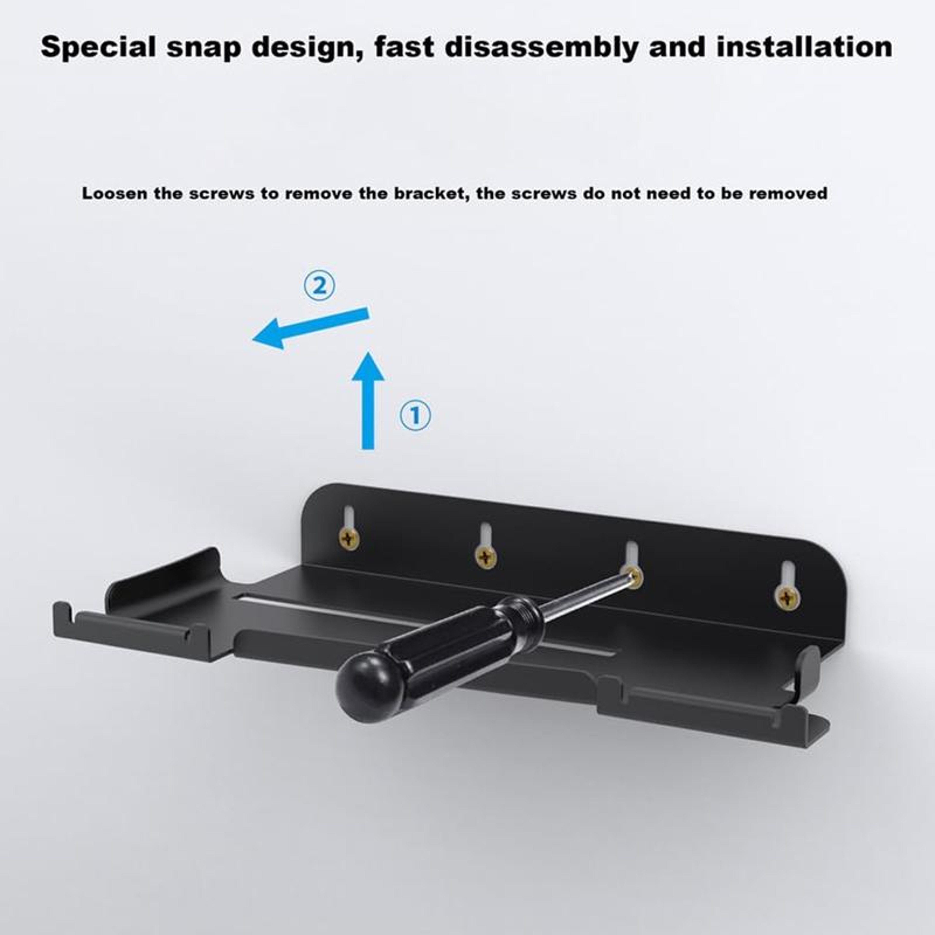 PS5 Slim Wall Mount Storage Rack with Controller & Headset Hangers – view 7