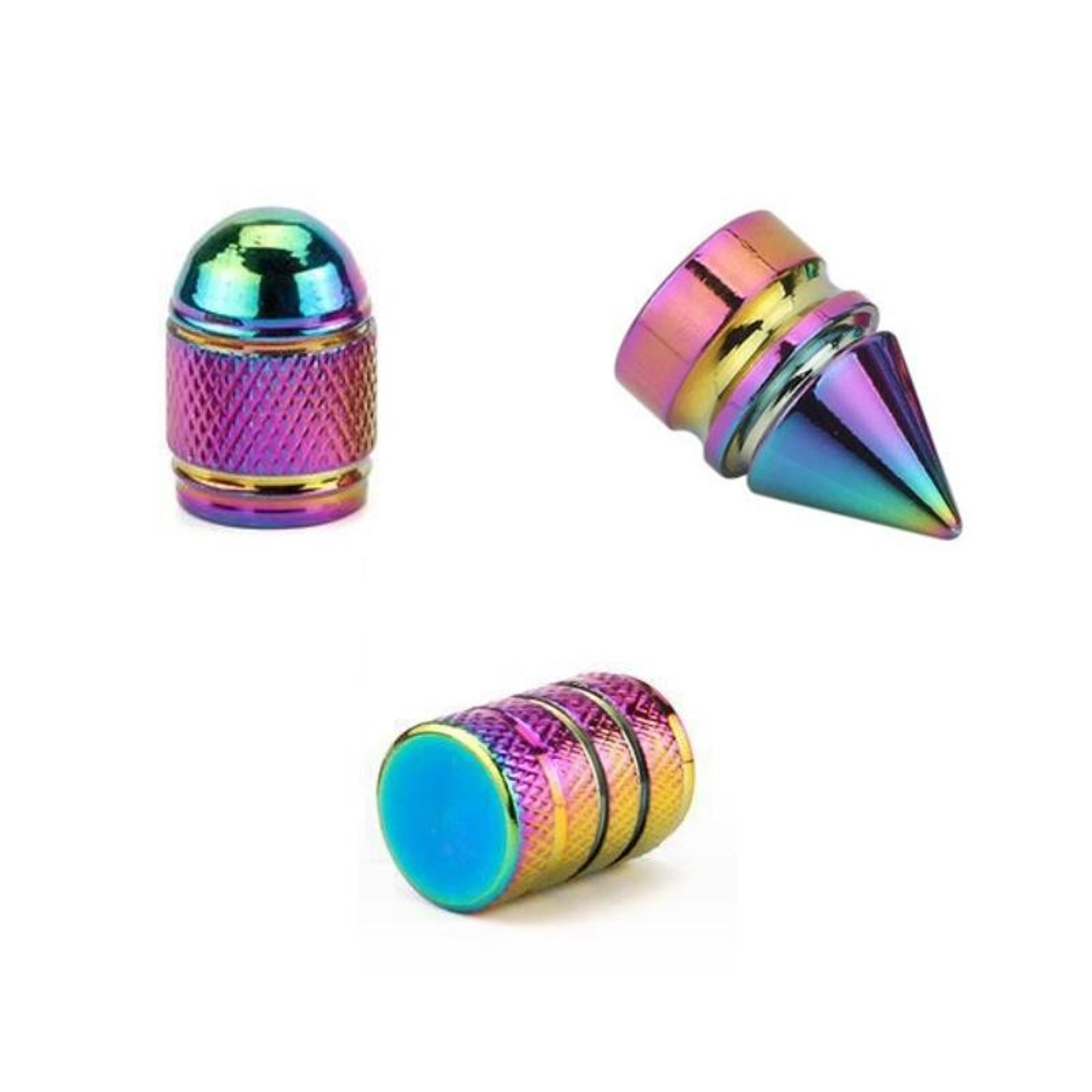 Universal Aluminum Alloy Tire Valve Caps For Cars  Bicycles Dustproof Leak Protection 1