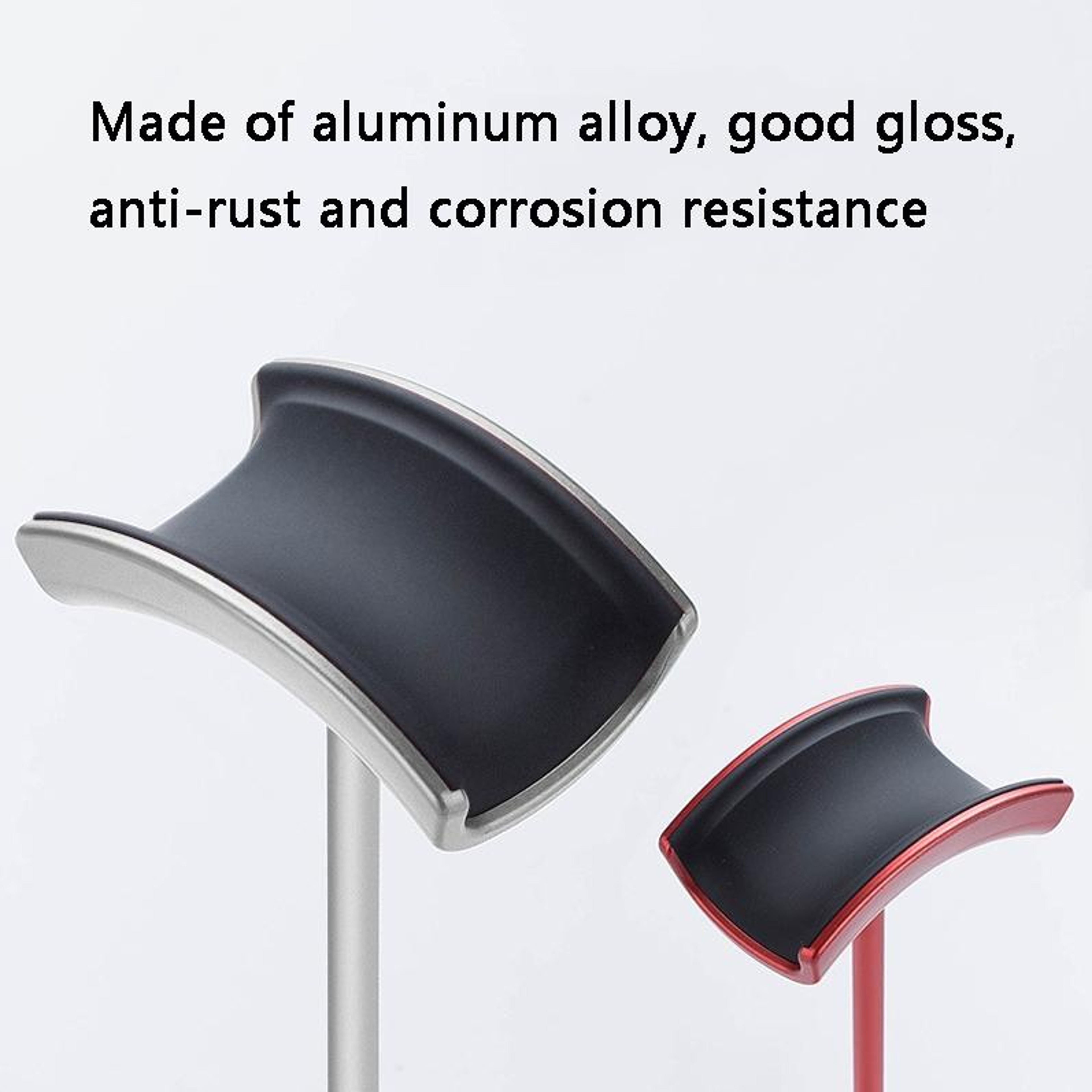 Aluminum Headphone Stand Desktop Headset Holder With Non Slip Base 3