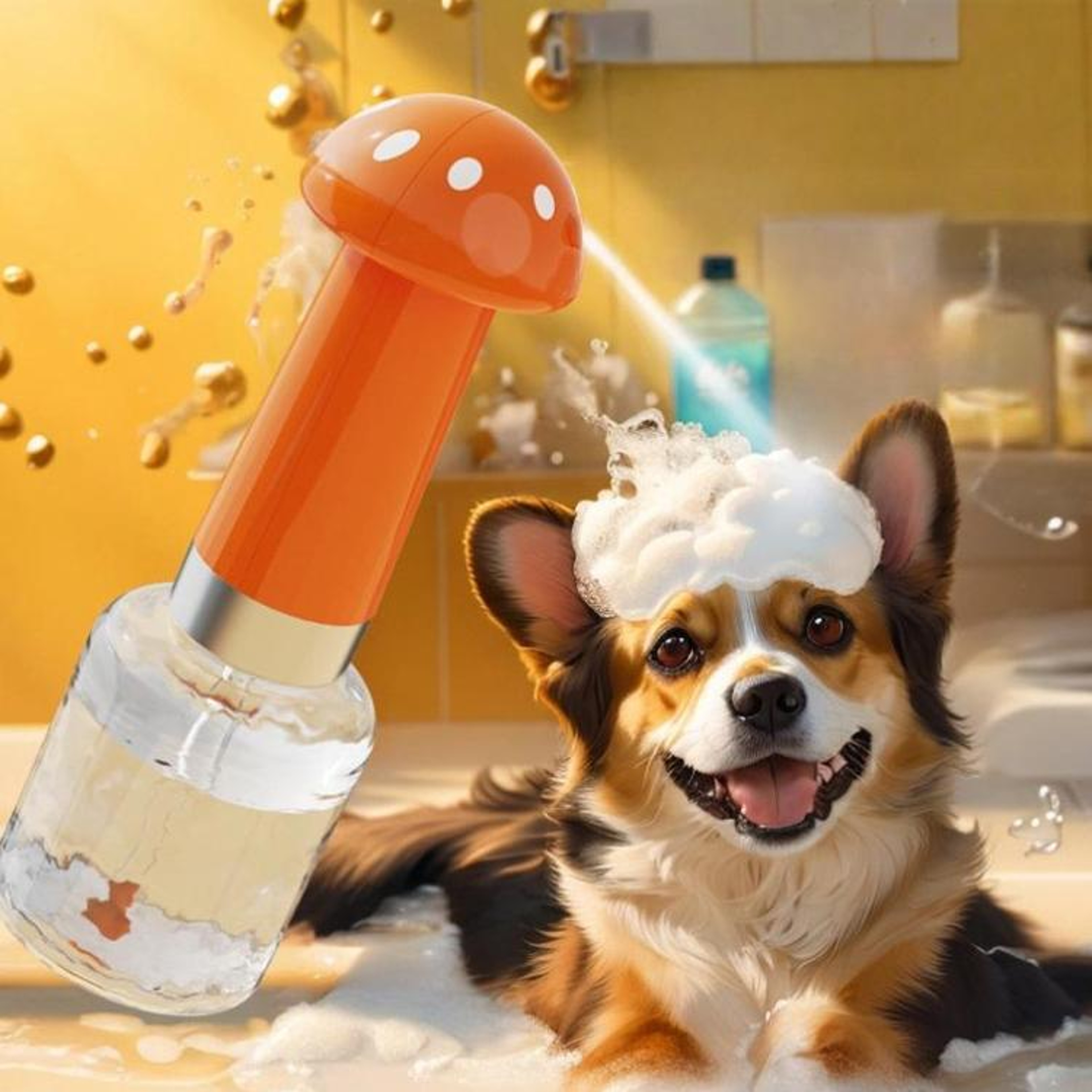 Wireless Pet Bath Cleaner  Electric Foaming Bubbler For Dogs And Cats 7