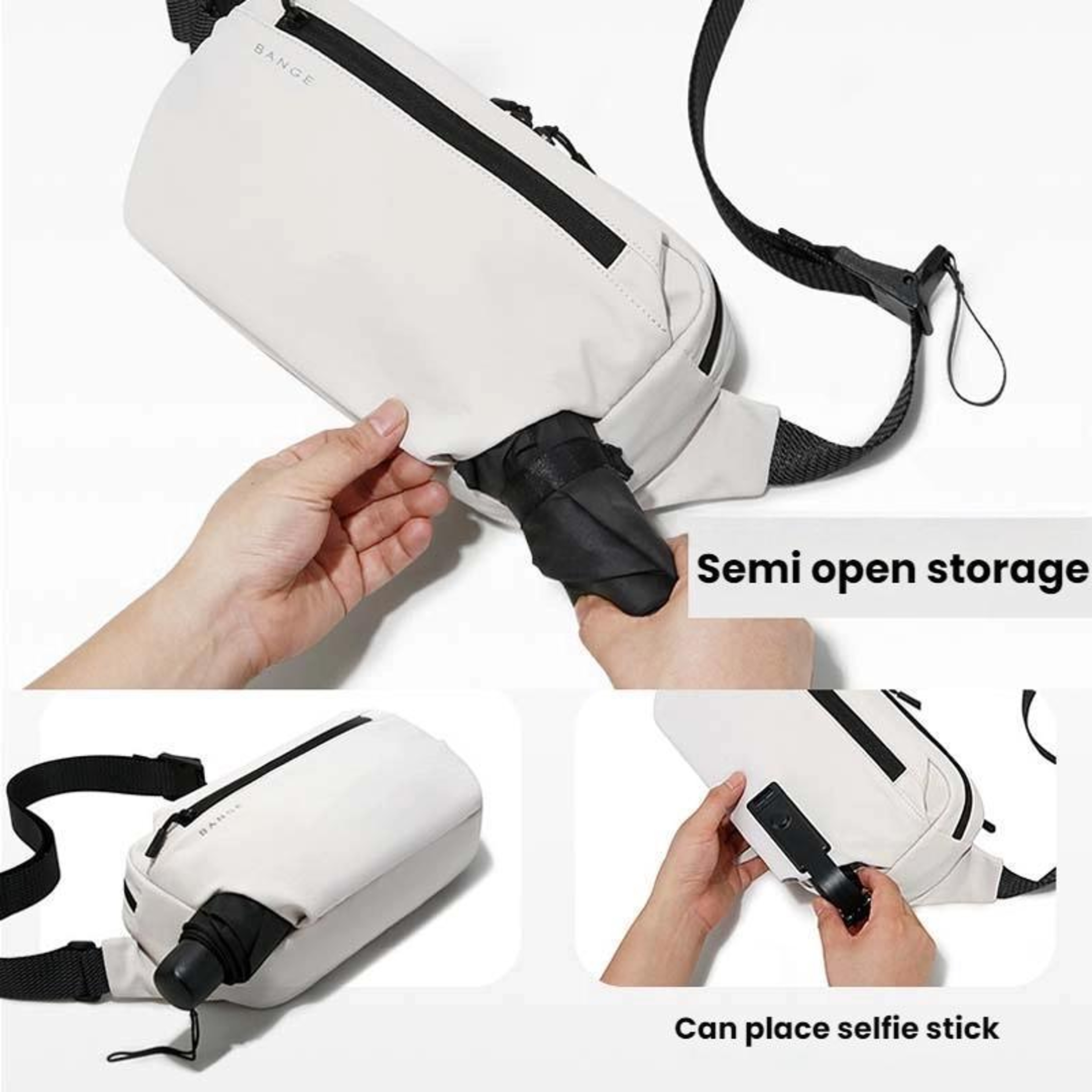 Men Urban Expedition Crossbody Bag Multifunctional Lightweight Chest Pack  Commuter Shoulder Sling 6