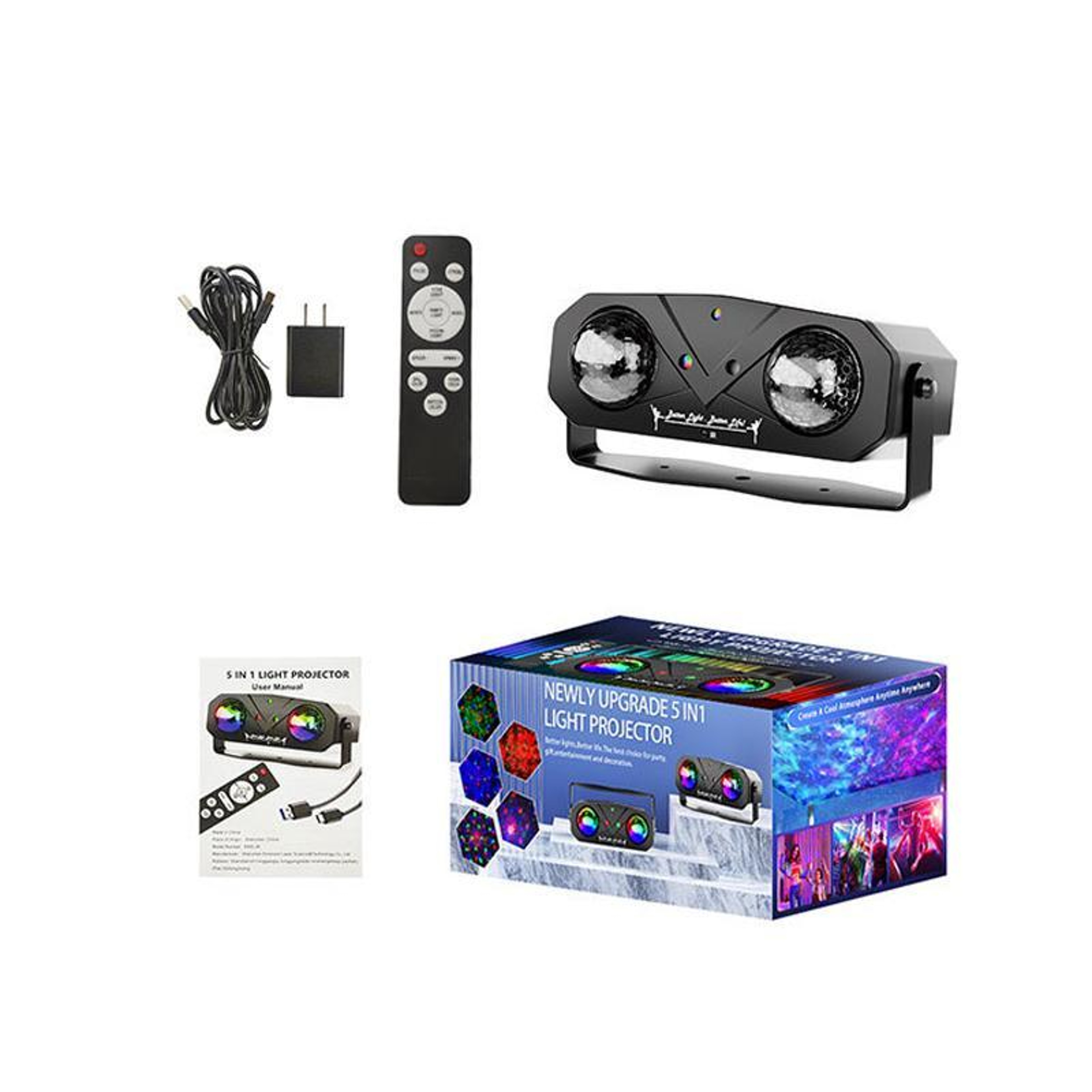 RGB Laser Party Light With Water Ripple Projector  Remote Control 8
