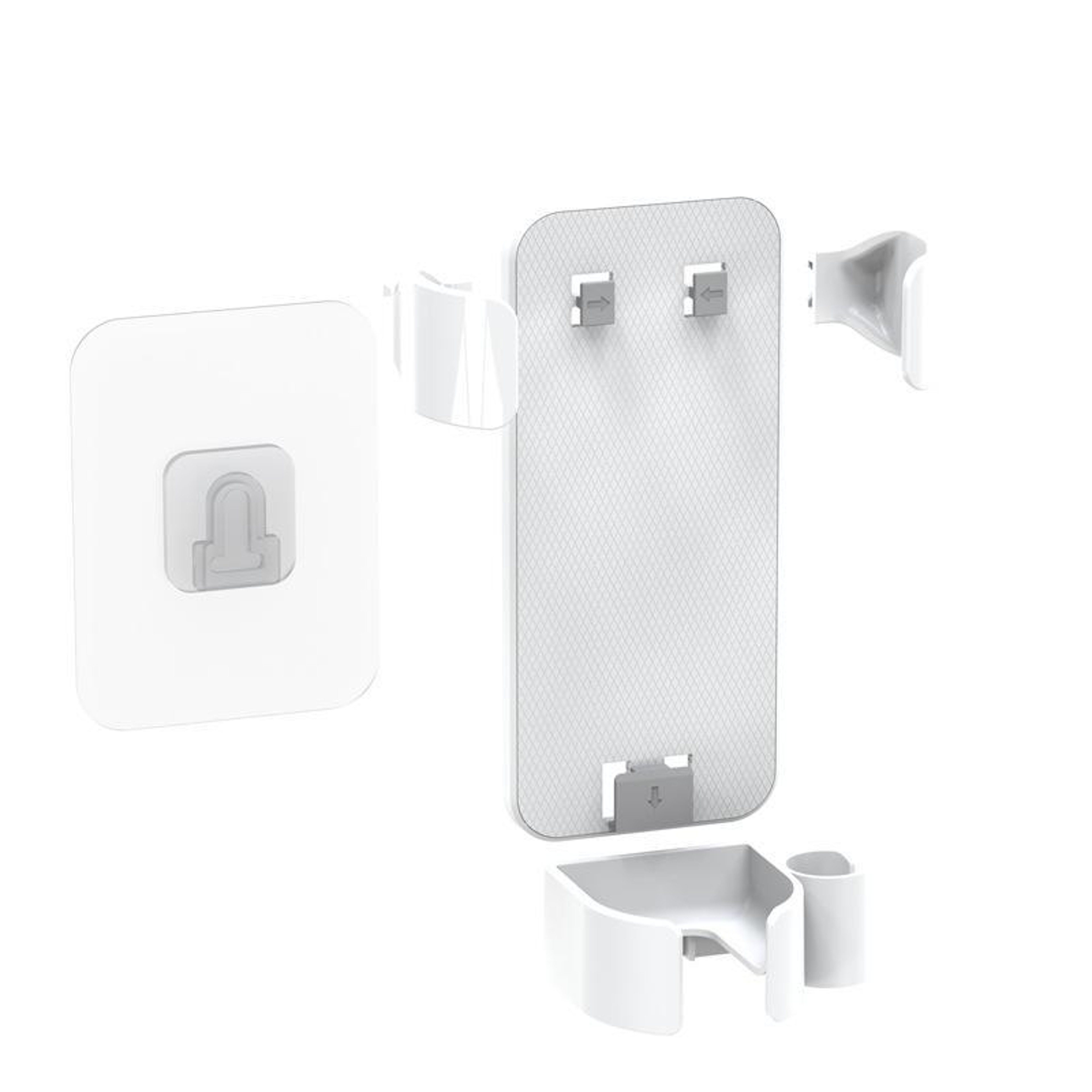 Wall Mounted Curling Iron Holder With Cord Wrap  Adjustable Clamp Storage 5