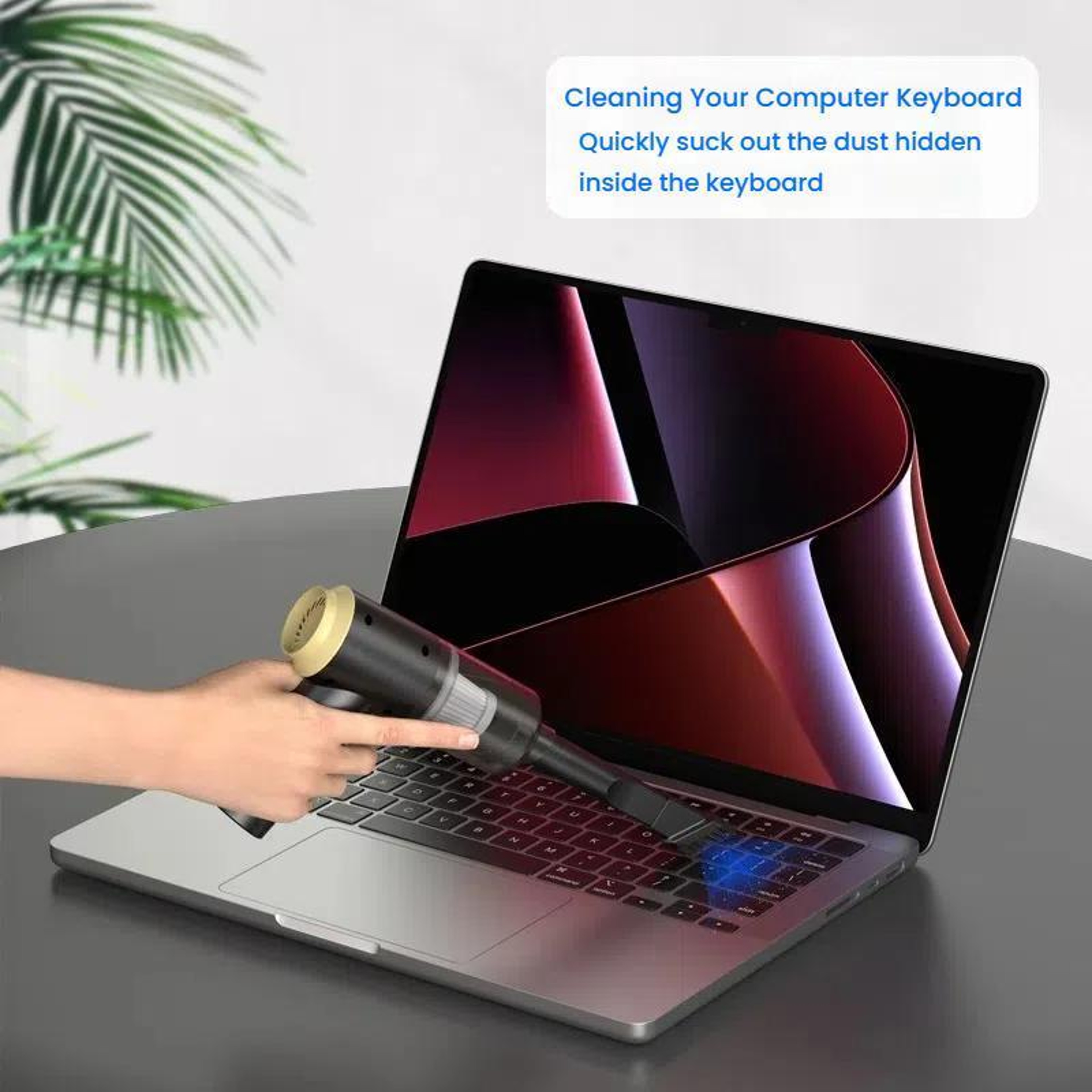 JRC Cordless Mini Vacuum Cleaner for Keyboard, Desk & Electronics with HEPA Filter – view 2