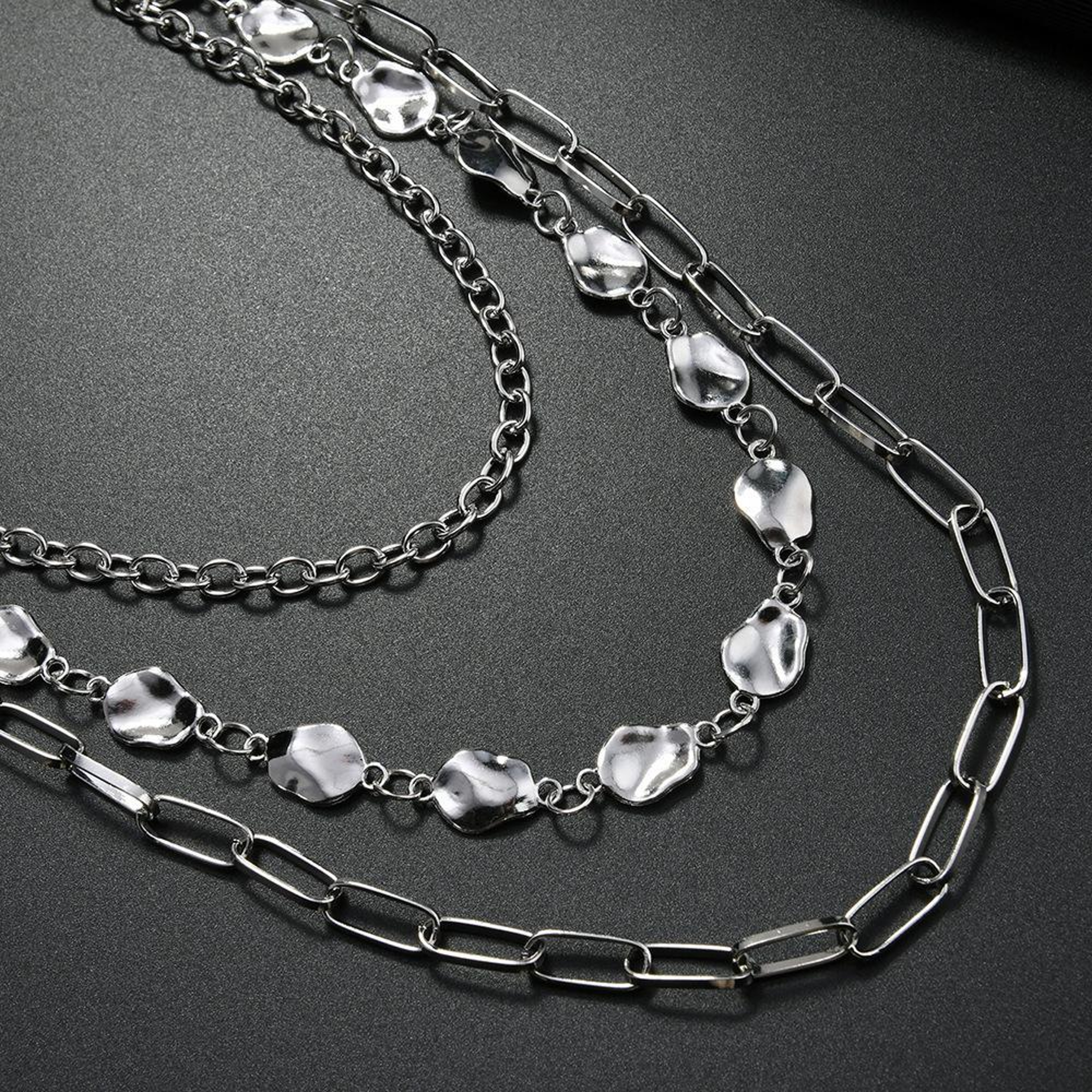 Urban Rebellion Layered Chain Belt Gothic Chain Belt For Streetwear Hip Hop  Punk Style 3