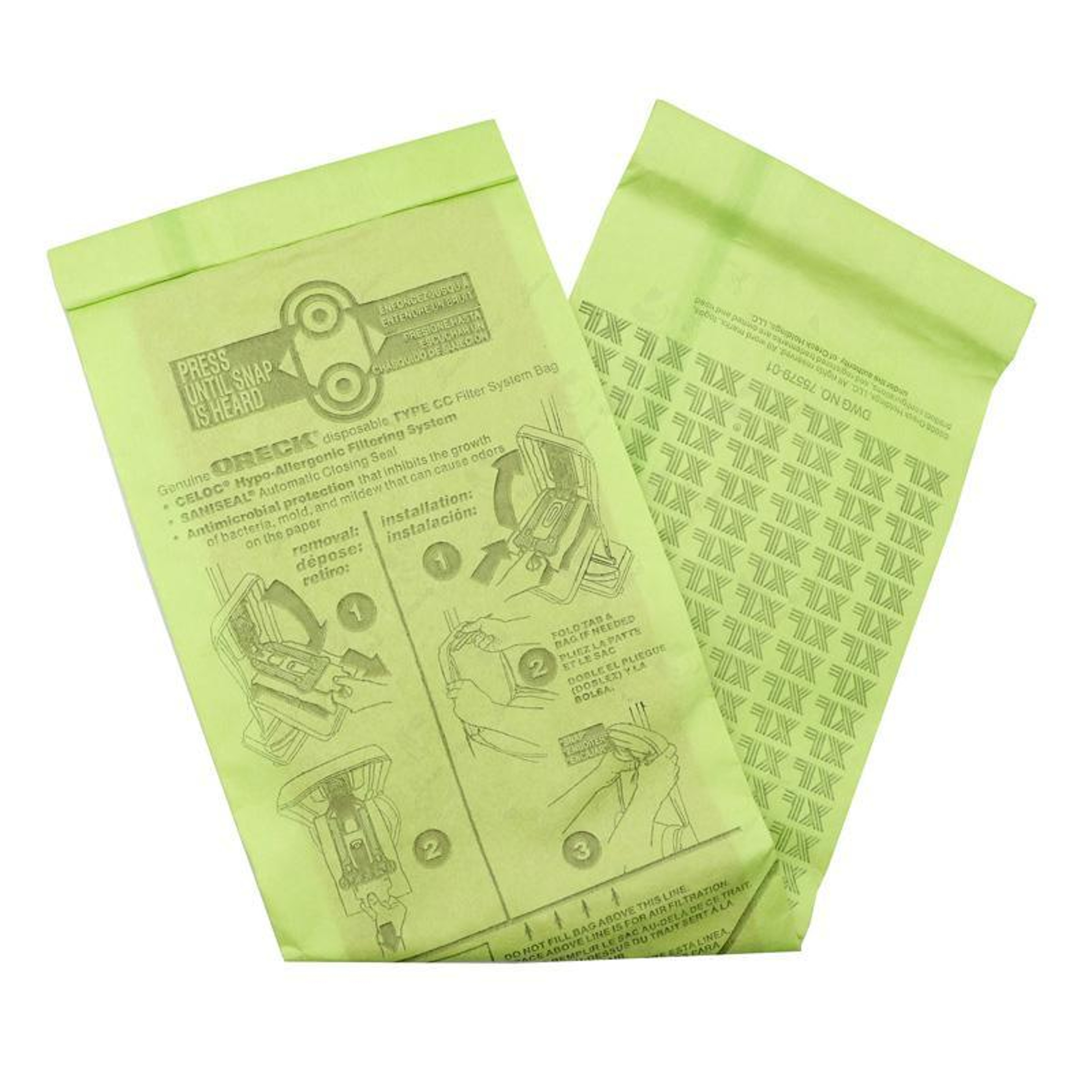 Oreck CC Vacuum Cleaner Dust Collection Bags 2-Pack, High-Capacity Replacement Filter Bags – view 3