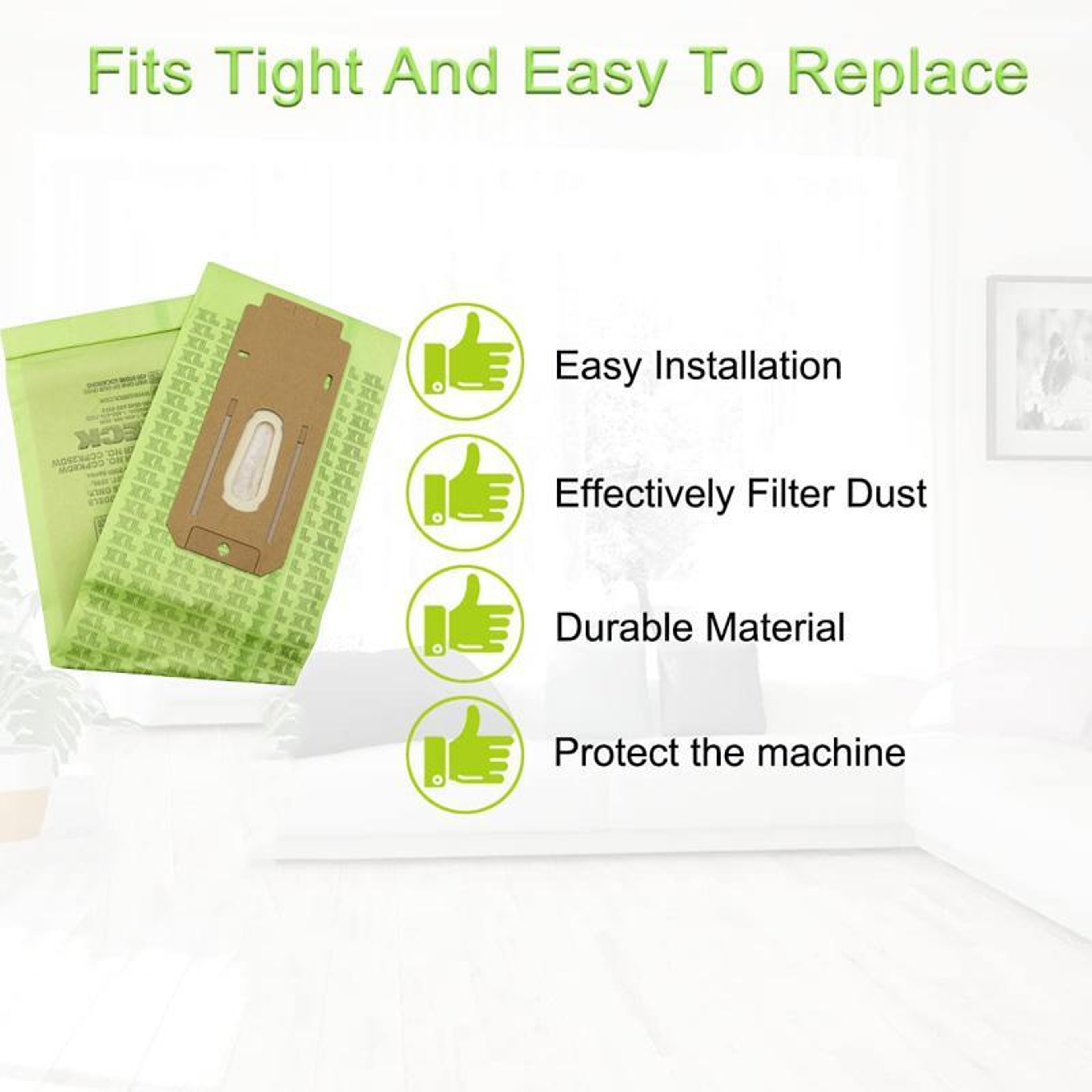 Oreck CC Vacuum Cleaner Dust Collection Bags 2-Pack, High-Capacity Replacement Filter Bags – view 4