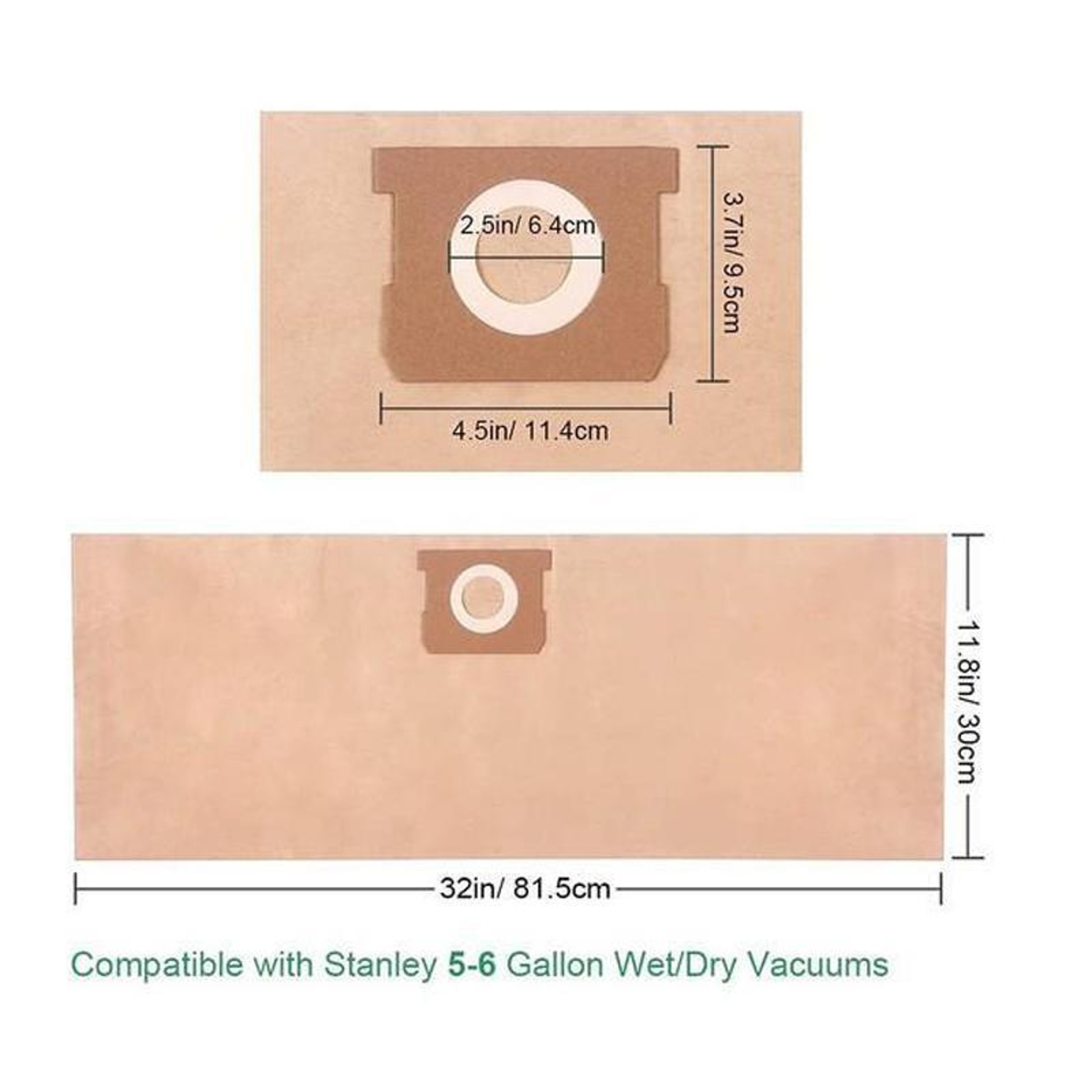 Premium Stanley Vacuum Bags for 5-6 Gallon Wet Dry Vacuums Durable Dust Collection Replacement – view 4