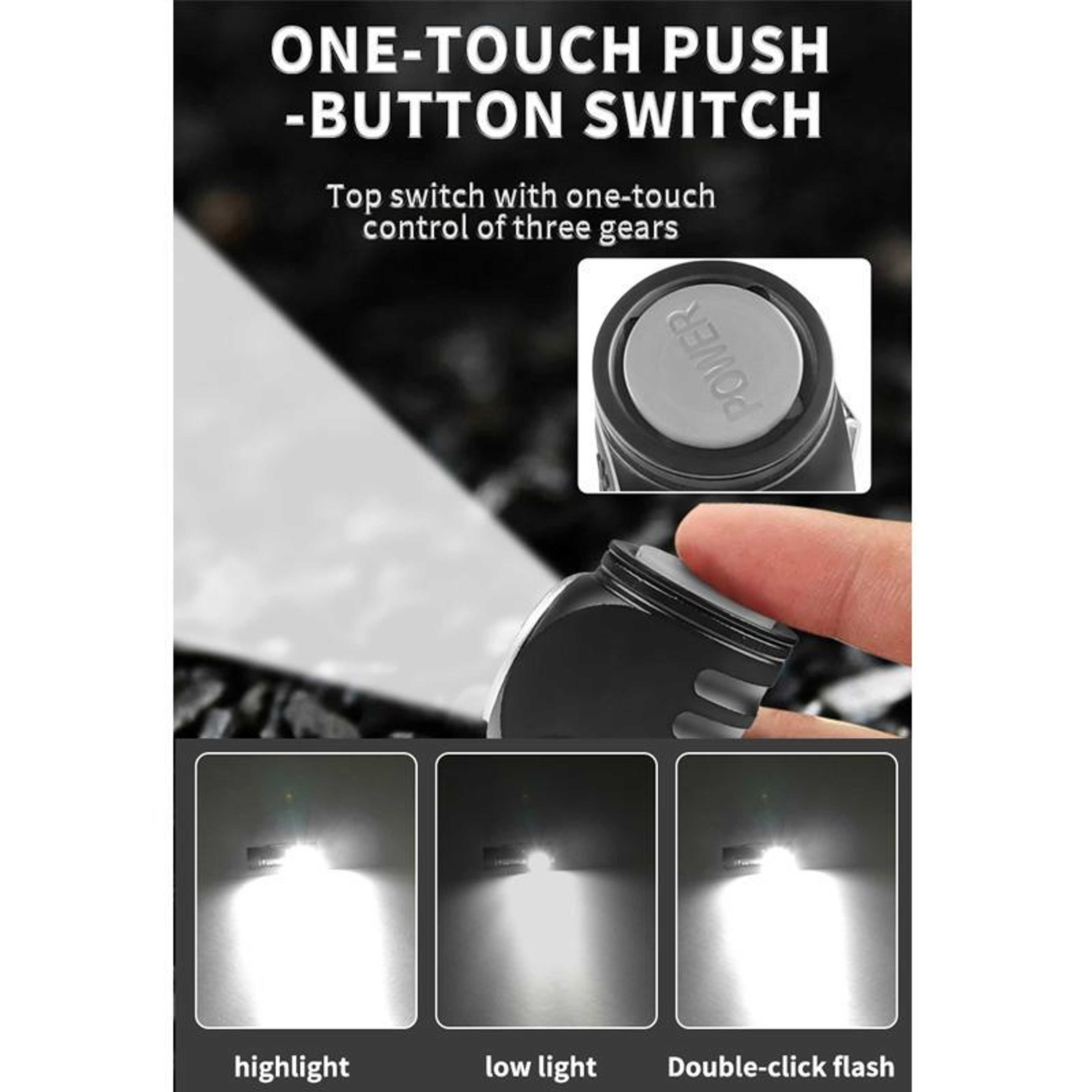 Rechargeable LED Pocket Flashlight with Magnetic Base & USB-C Charging – view 8