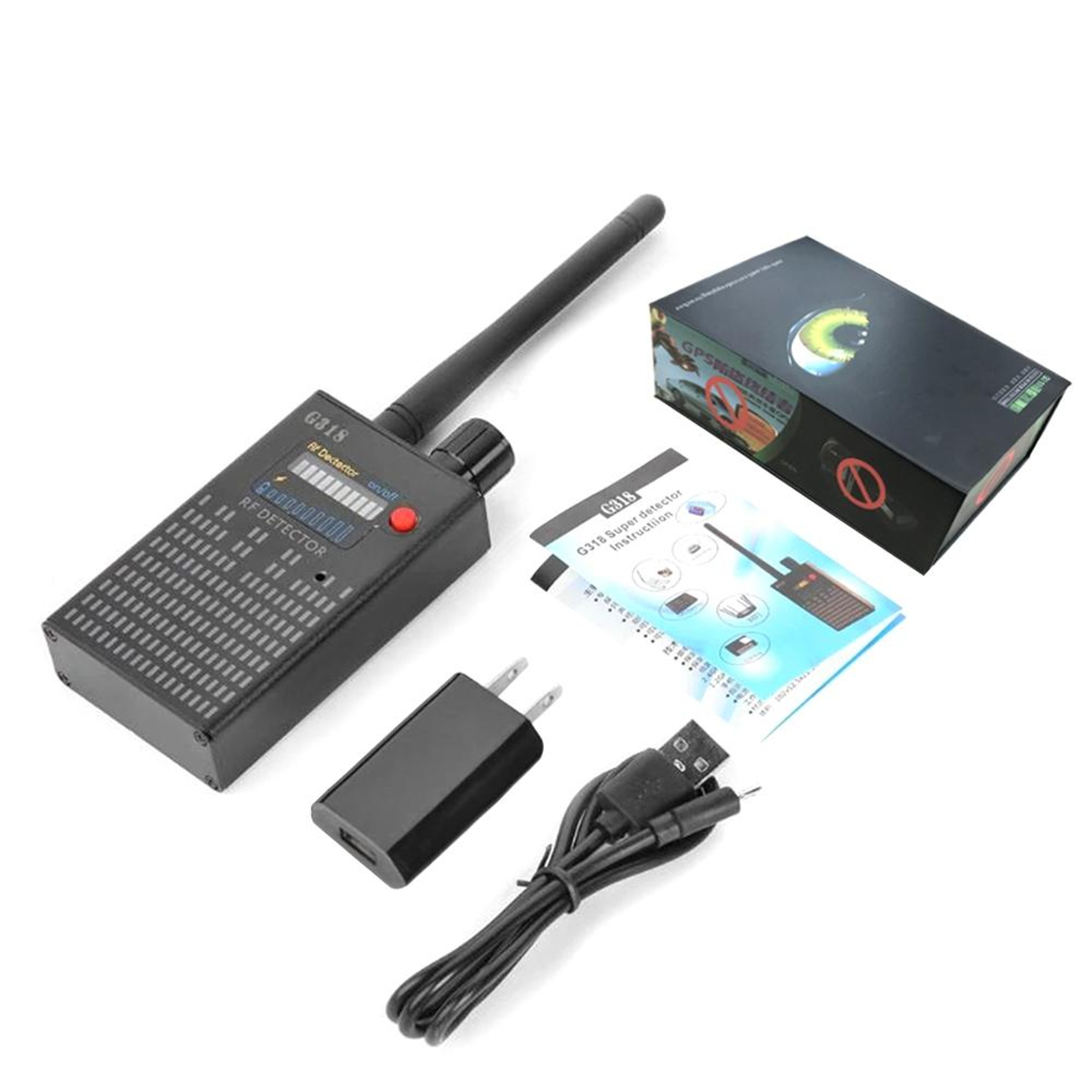 Anti-eavesdropping and Anti-candid Shooting Signal Detector GPS Locator – view 5