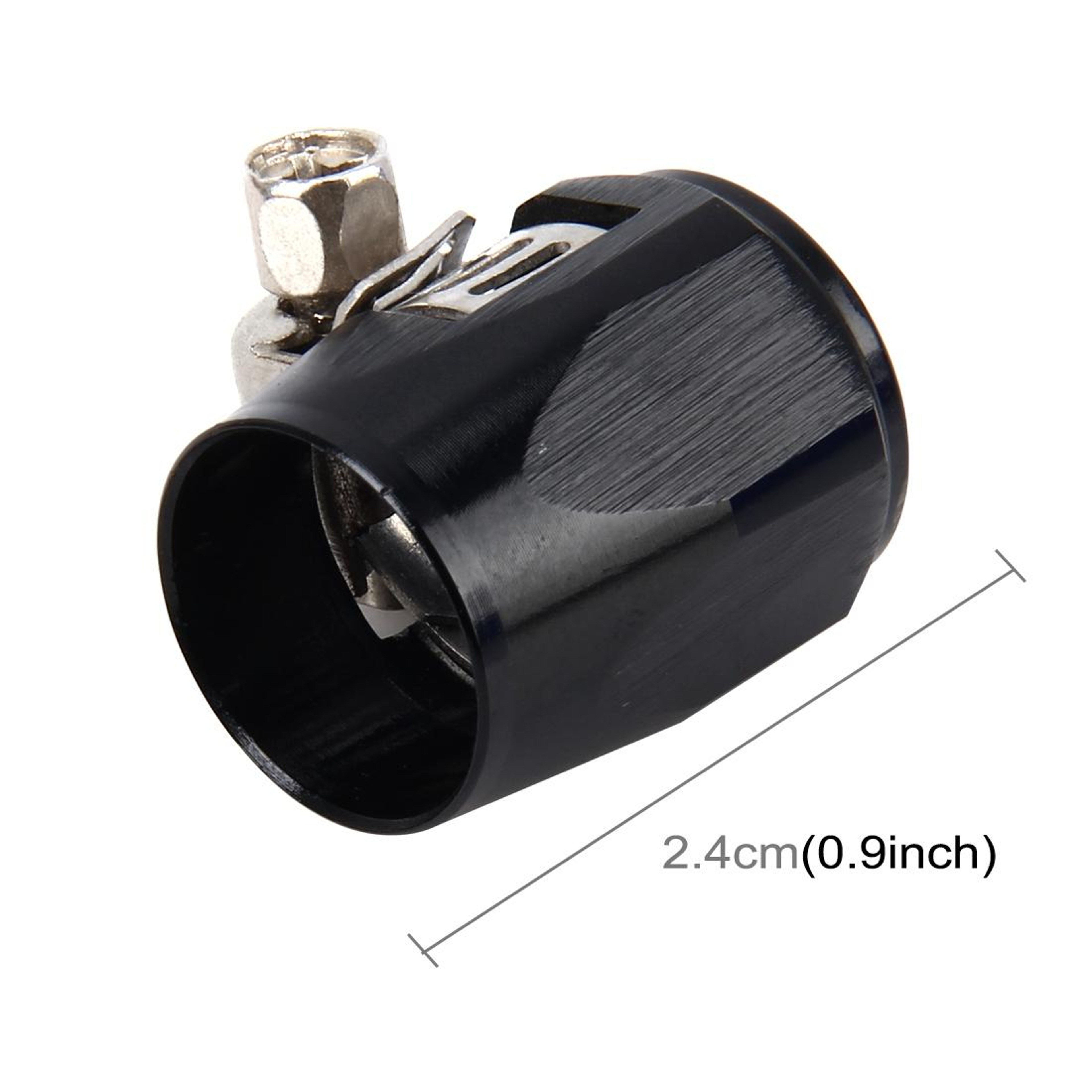 AN6 Aluminum Hose Finisher Adapter Clamp For Braided Fuel  Oil Lines 1