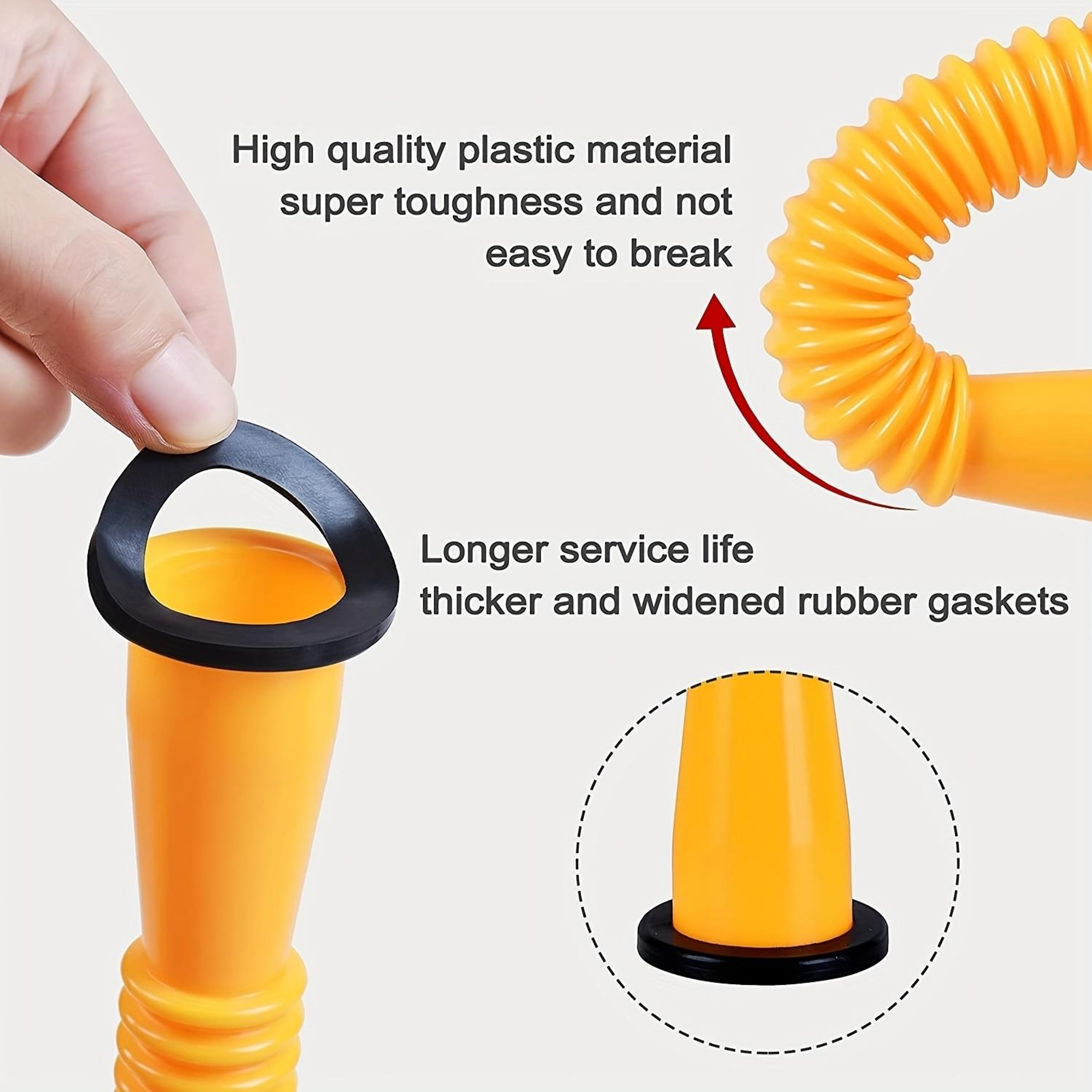 Anti-Leak Hex Nut Plug Caps Set, Durable Plastic Sealing Caps 3-Pack – view 3
