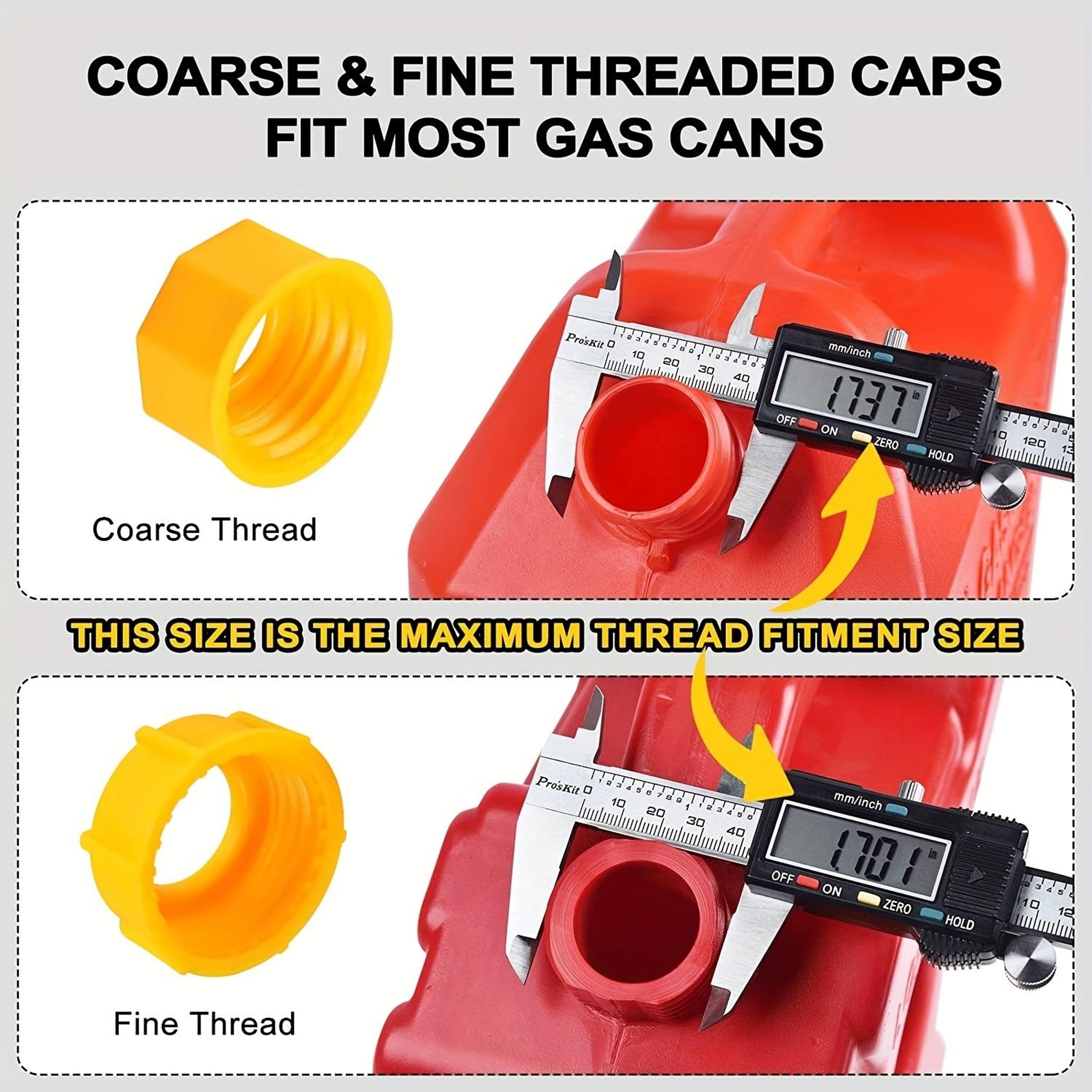 Anti-Leak Hex Nut Plug Caps Set, Durable Plastic Sealing Caps 3-Pack – view 6