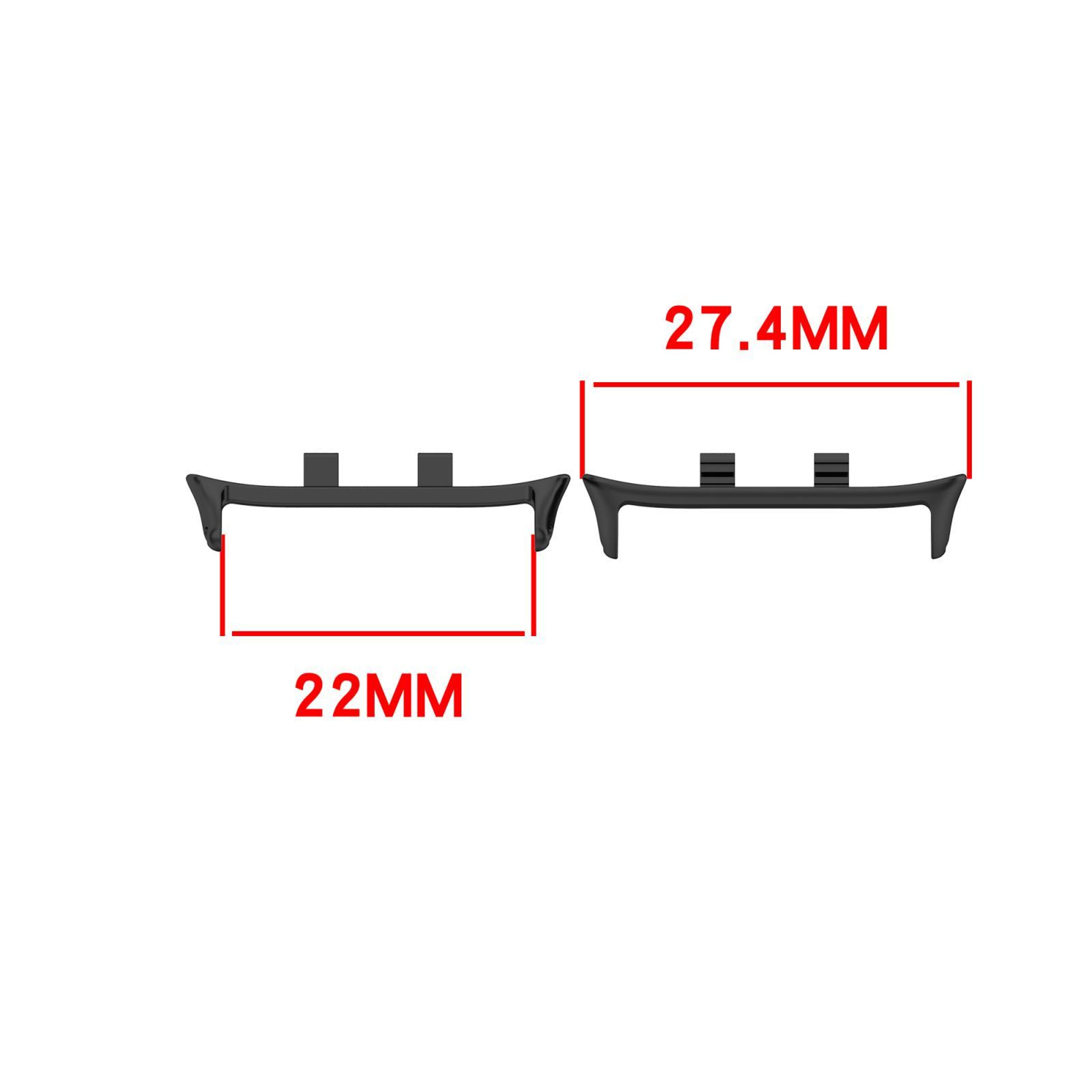 Honor Watch X5 Zinc Alloy Watch Band Connectors Metal Strap Adapter Pair 2
