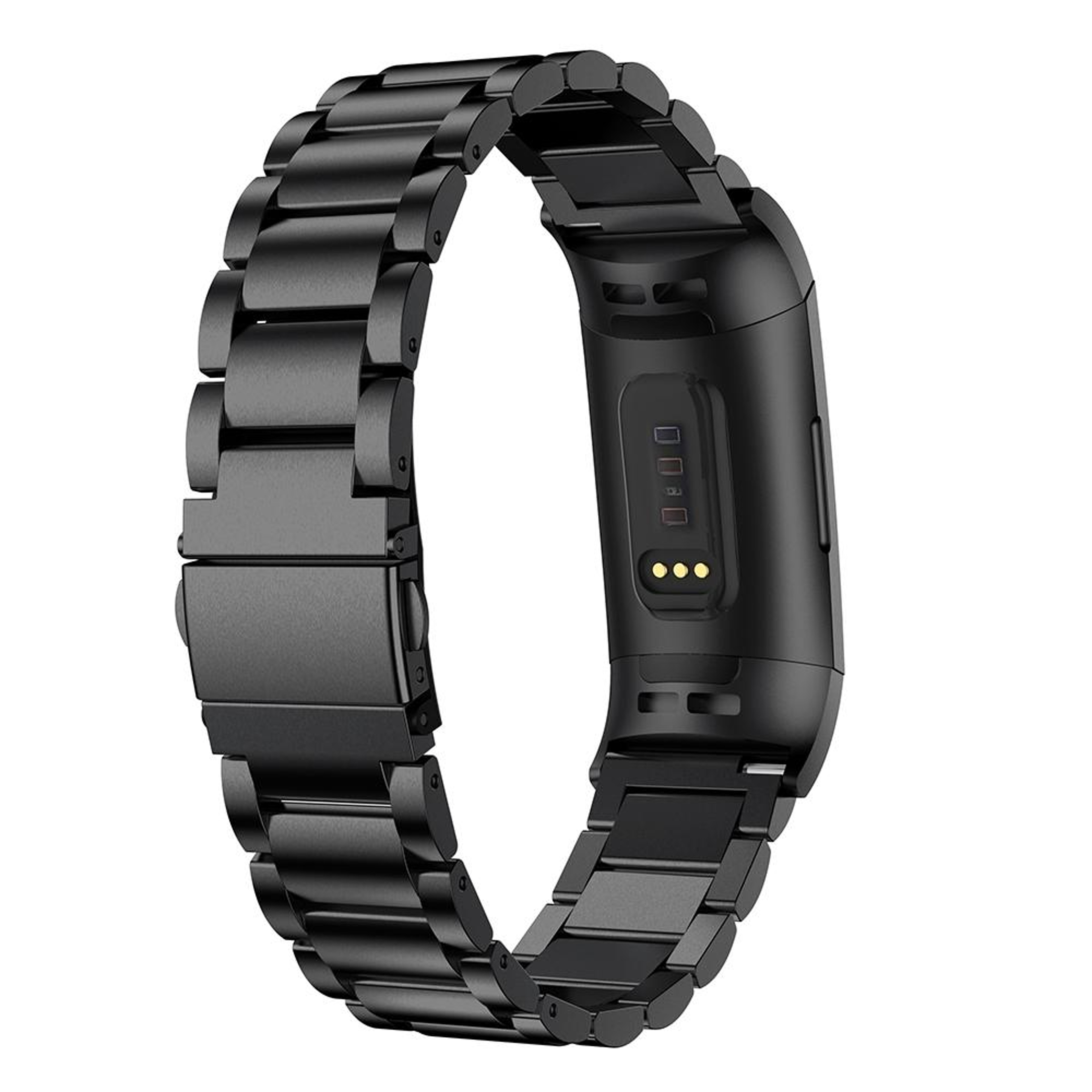 Premium Stainless Steel Watch Band For Fitbit Charge 3 With Secure Slingshot Buckle 3