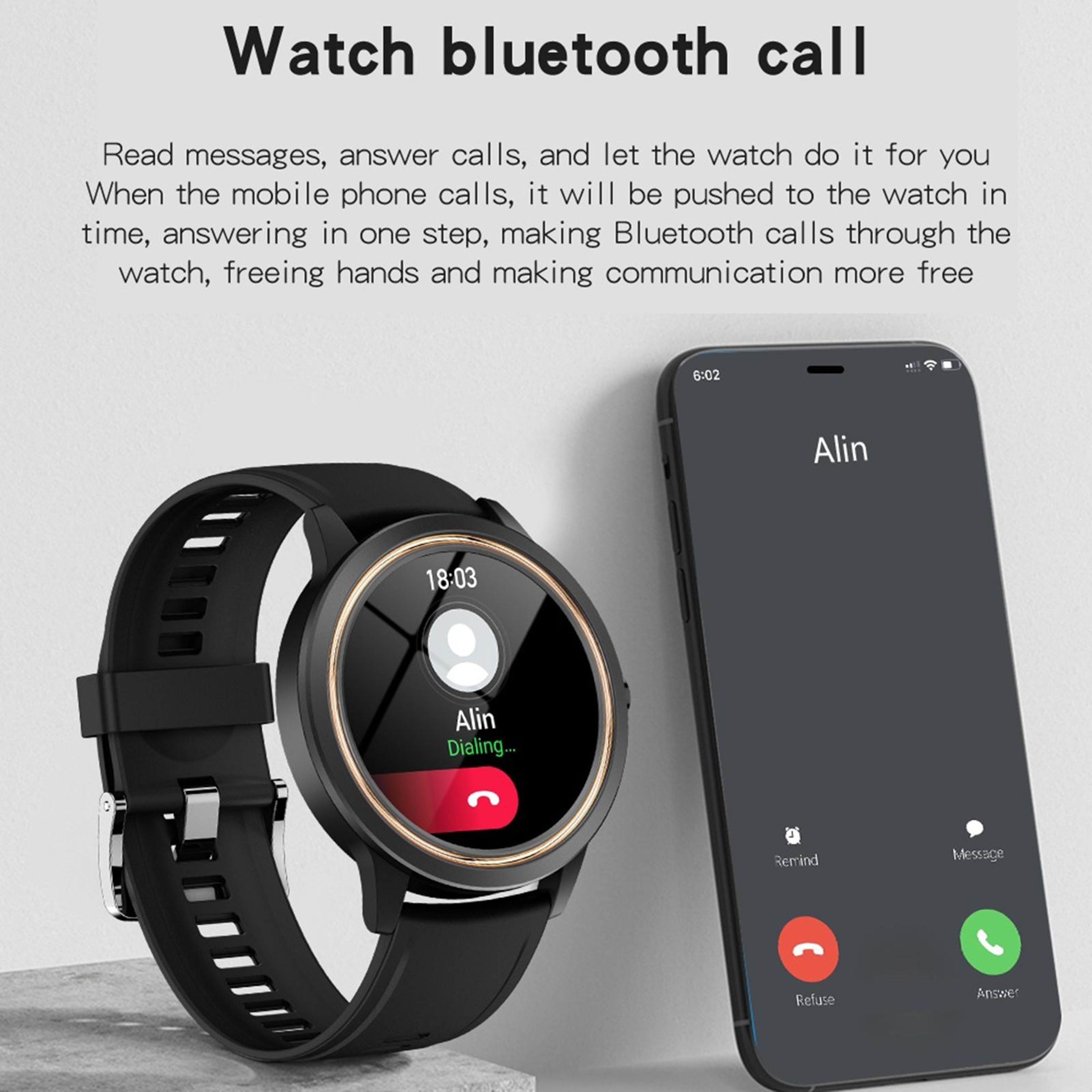 A60 Bluetooth Calling Smartwatch With 132 Inch IPS HD Display Heart Rate Monitor  IP67 Waterproof 3