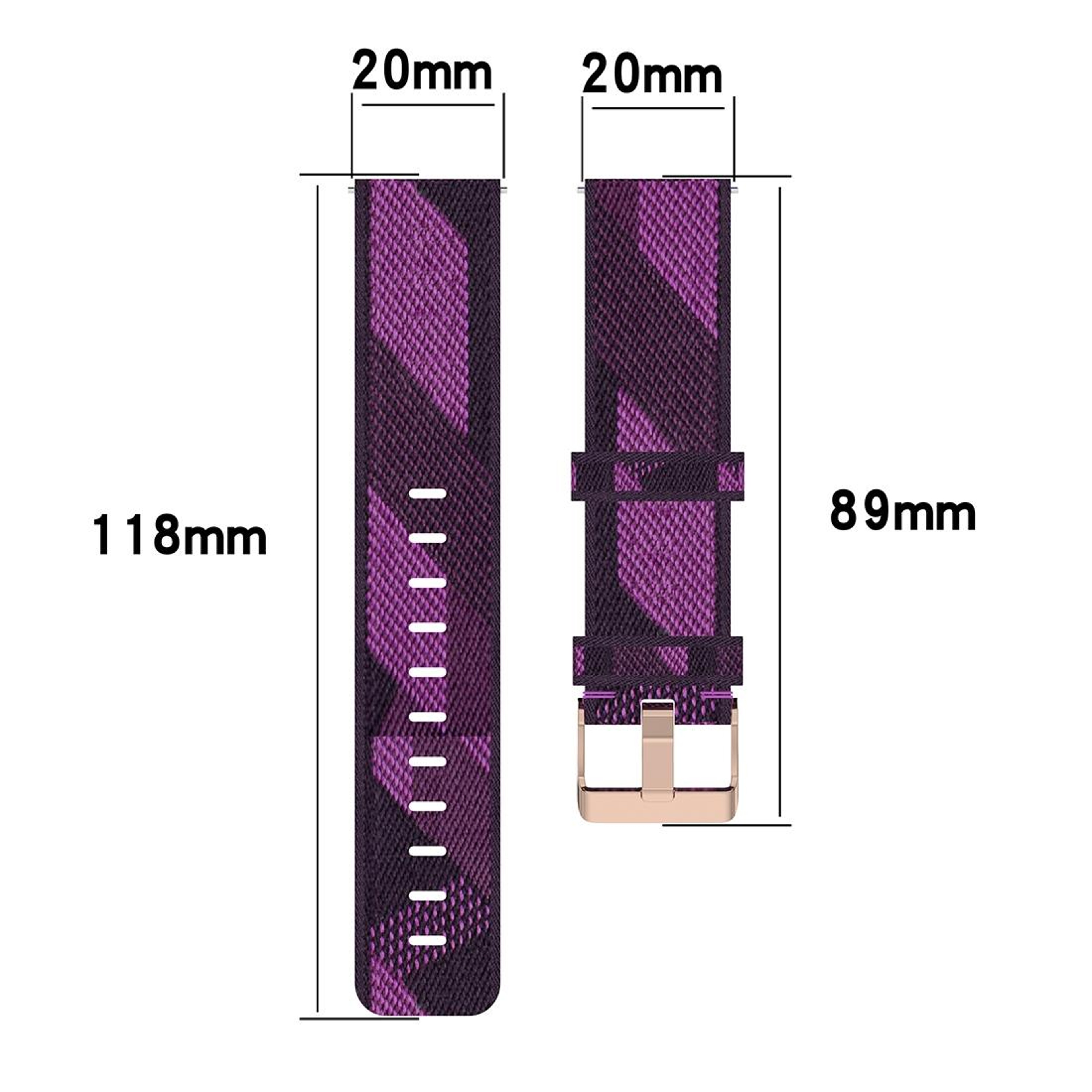 20mm Nylon Watch Strap For Amazfit GTR 42mm GTS BIP Breathable Stripe Weave Replacement Band 5