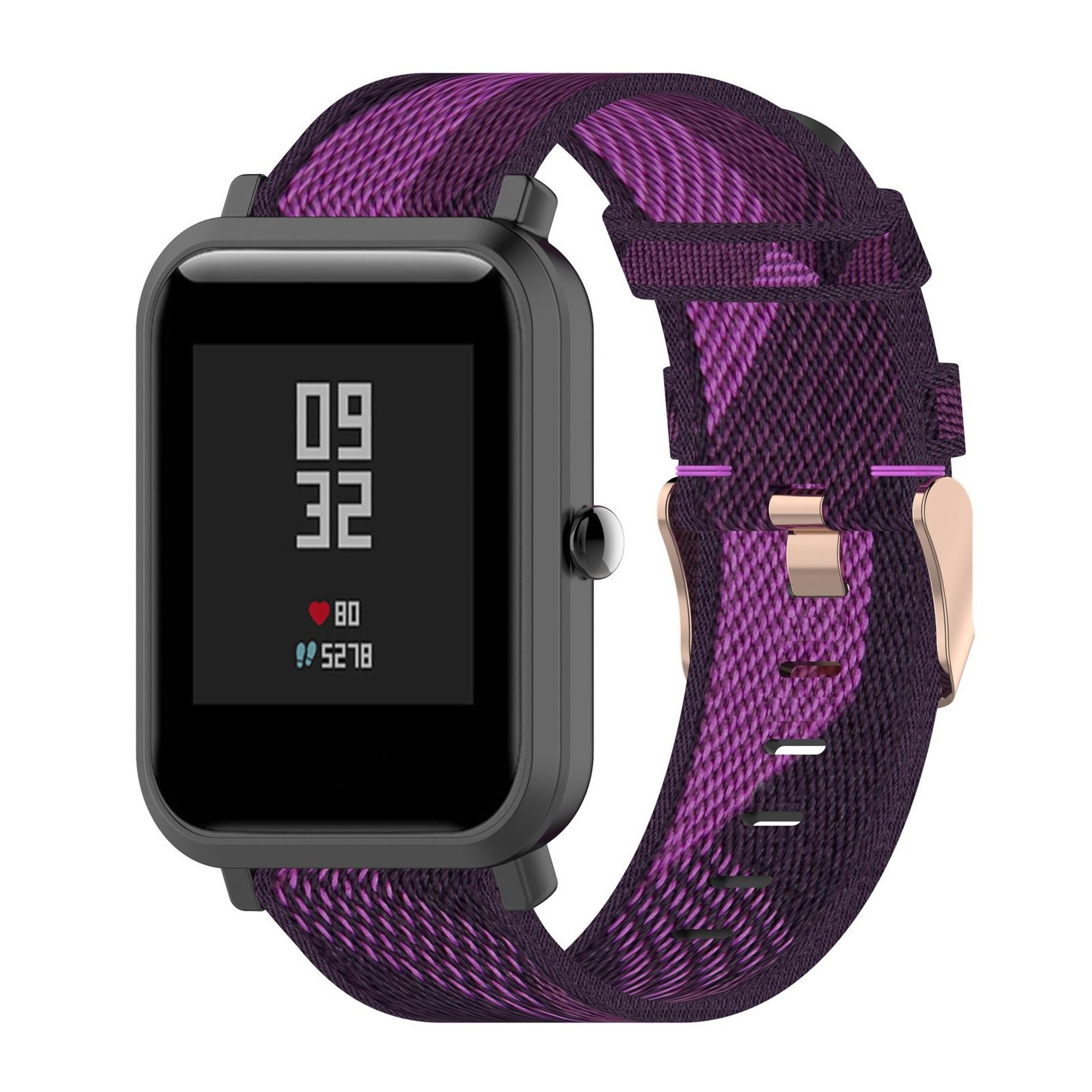 20mm Nylon Watch Strap For Amazfit GTR 42mm GTS BIP Breathable Stripe Weave Replacement Band 8