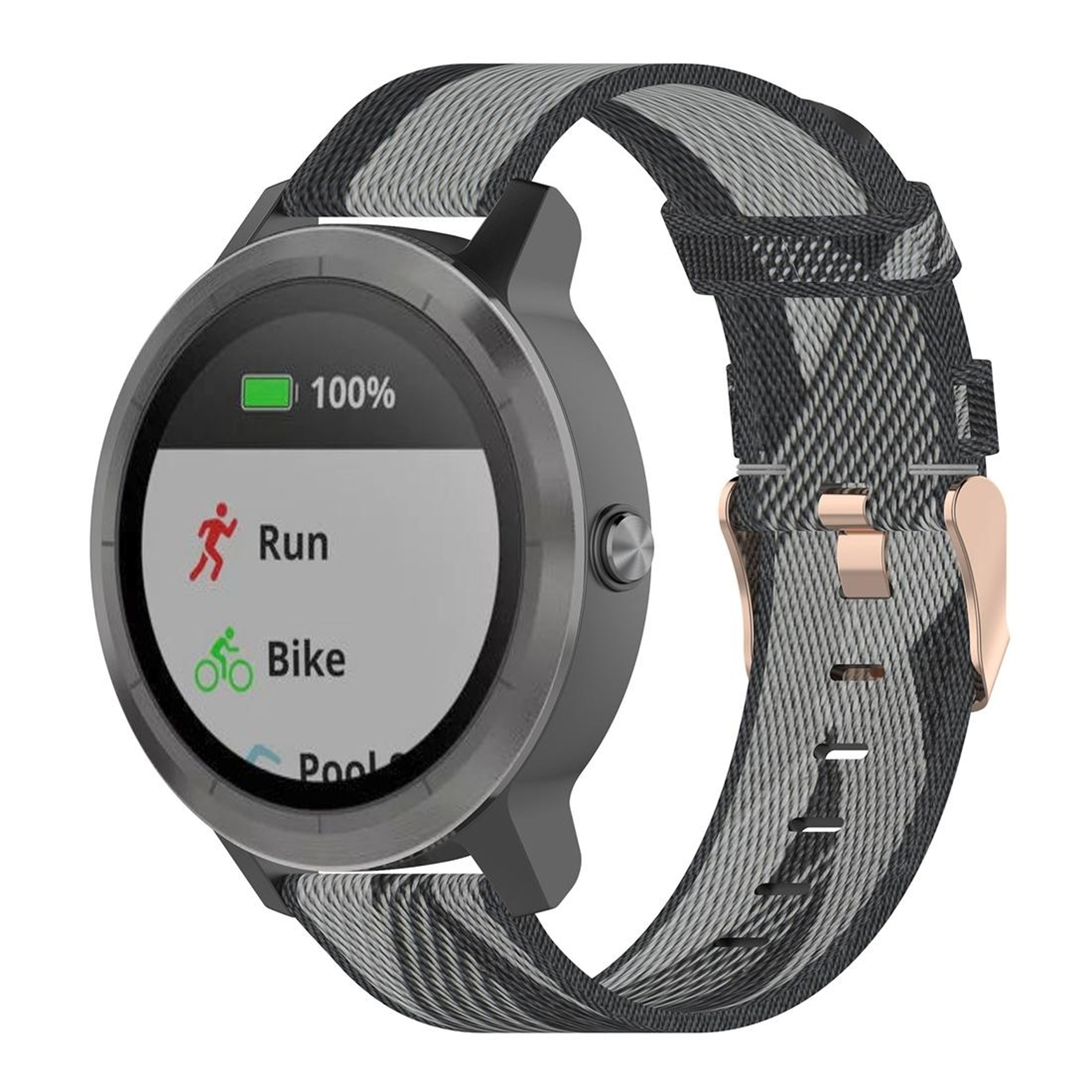 20mm Nylon Garmin Watch Band Breathable Woven Replacement Strap For Venu Vivomove Vivoactive Foreru 6