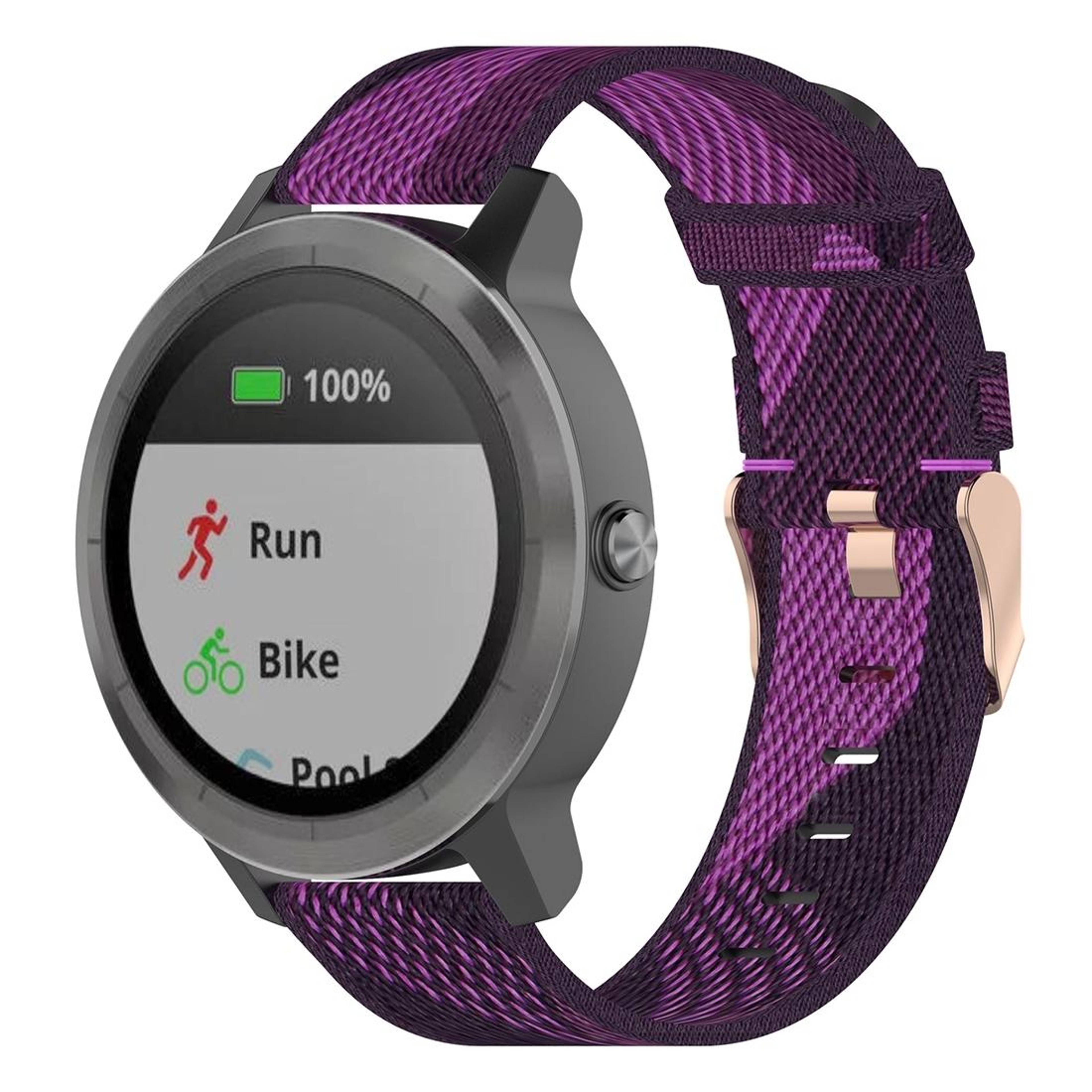 20mm Nylon Garmin Watch Band Breathable Woven Replacement Strap For Venu Vivomove Vivoactive Foreru 7
