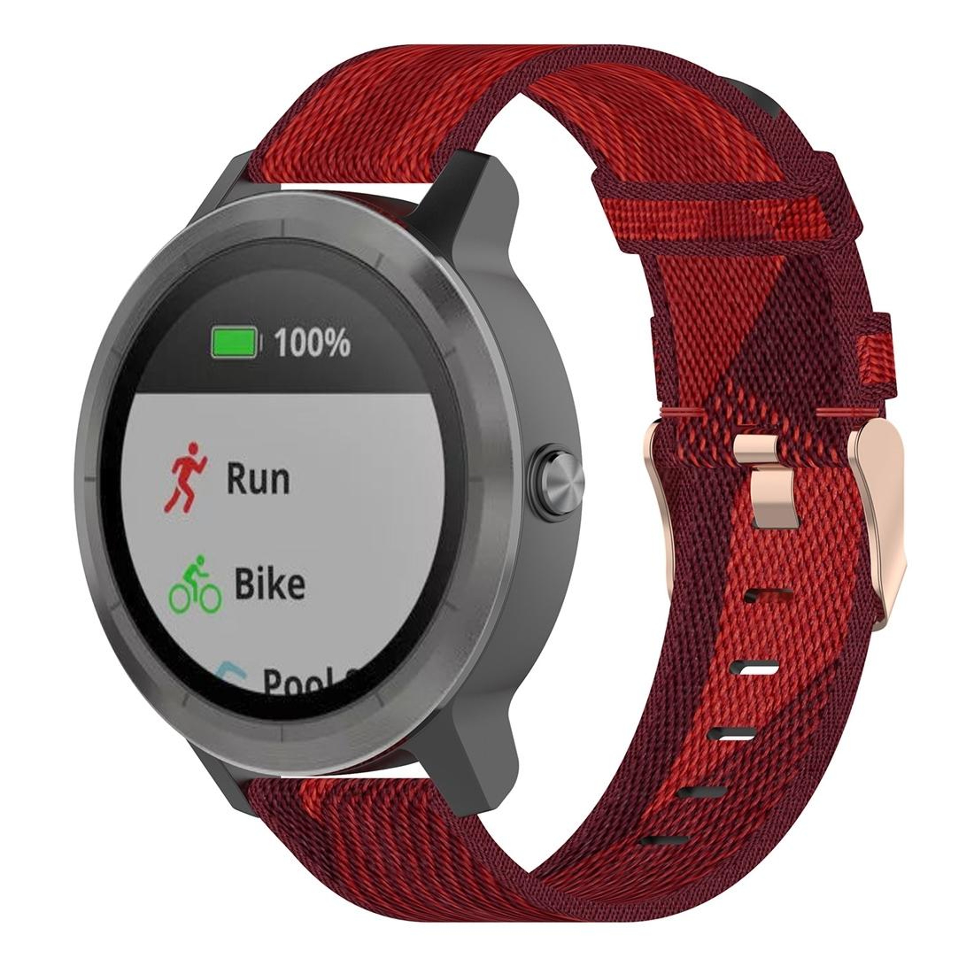 20mm Nylon Garmin Watch Band Breathable Woven Replacement Strap For Venu Vivomove Vivoactive Foreru 9