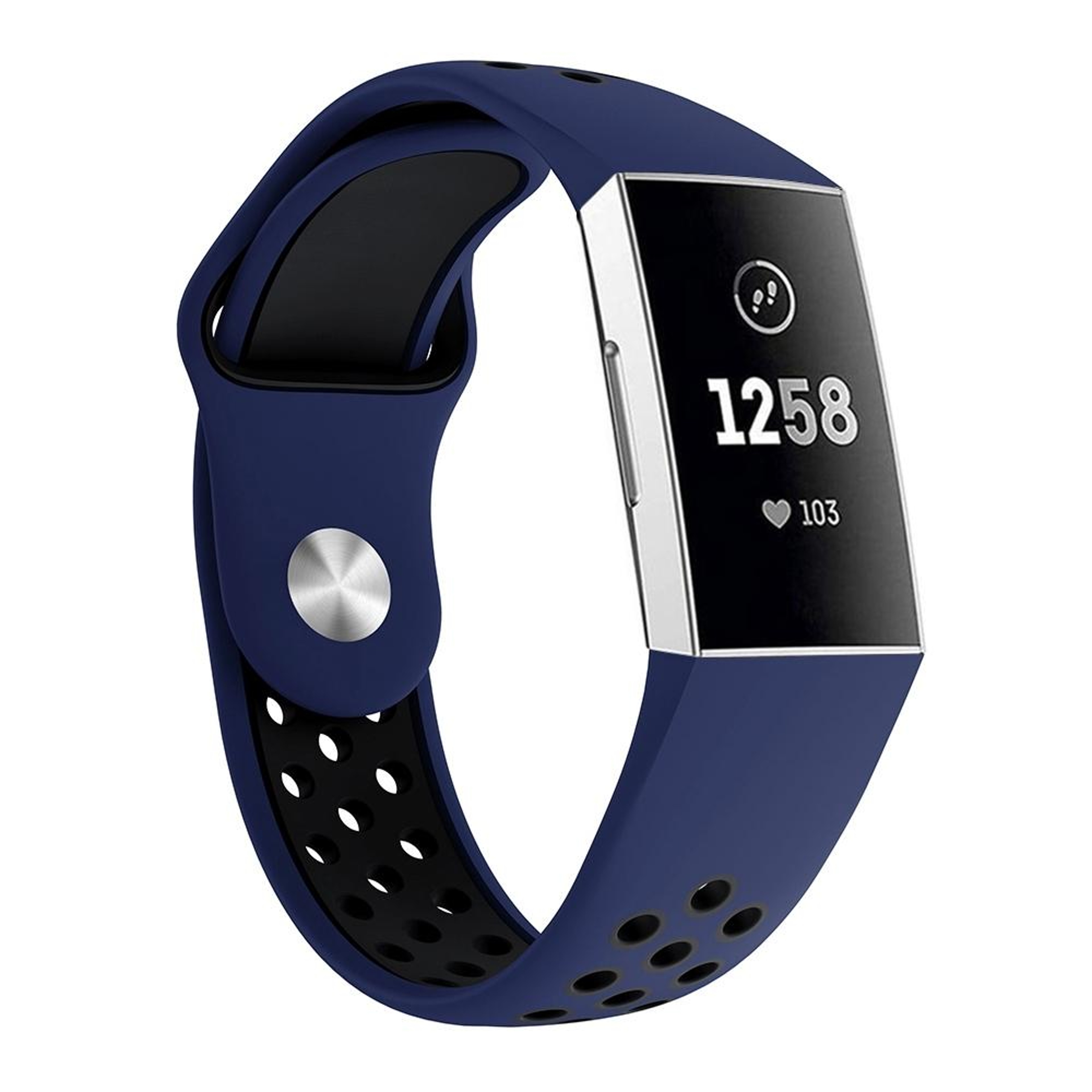 Fitbit Charge 3 Silicone Watch Band Dual Color Breathable Replacement Strap 130195mm 5