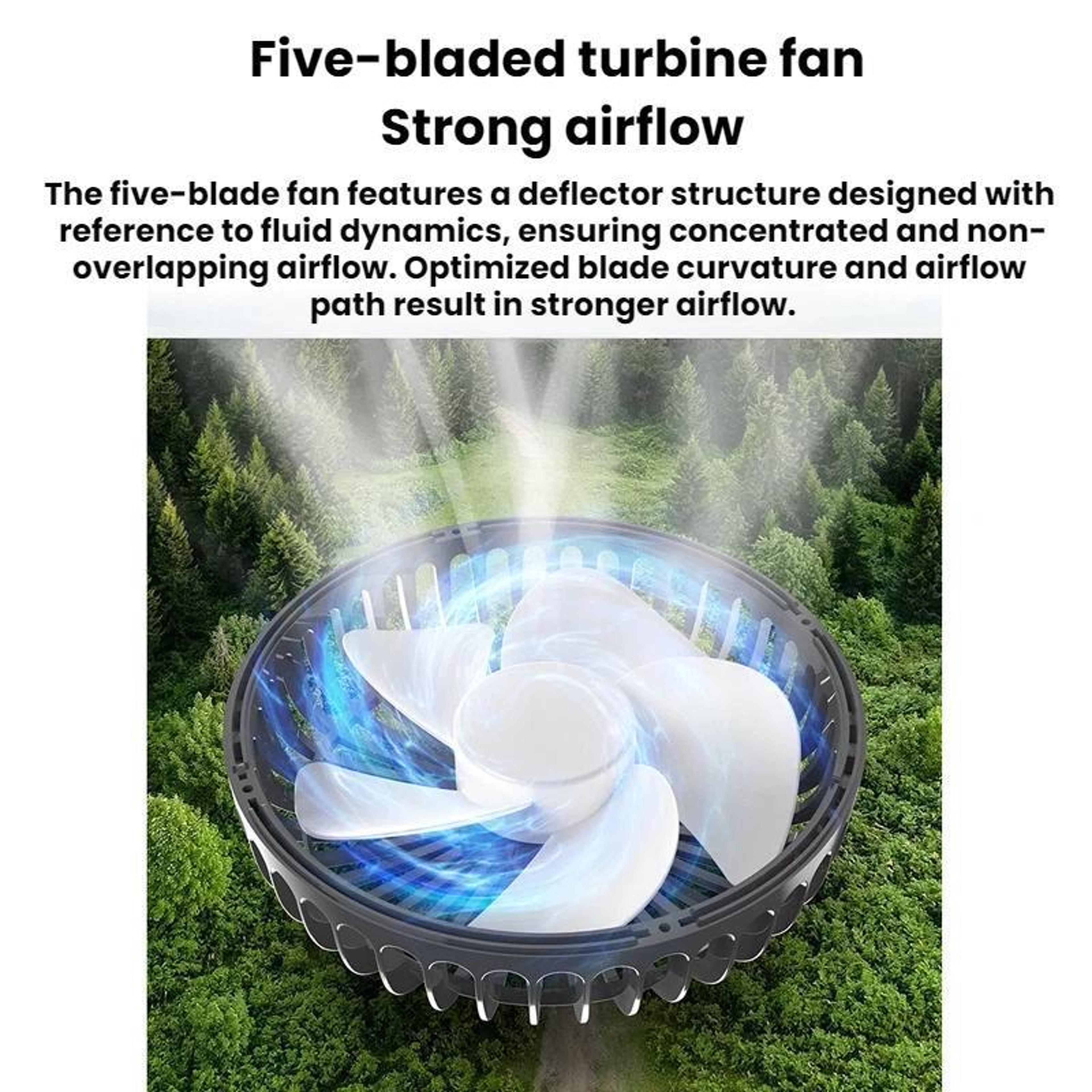 Car Rear USB Fan Silent 3 Speed Adjustable Backseat Cooling Fan 3