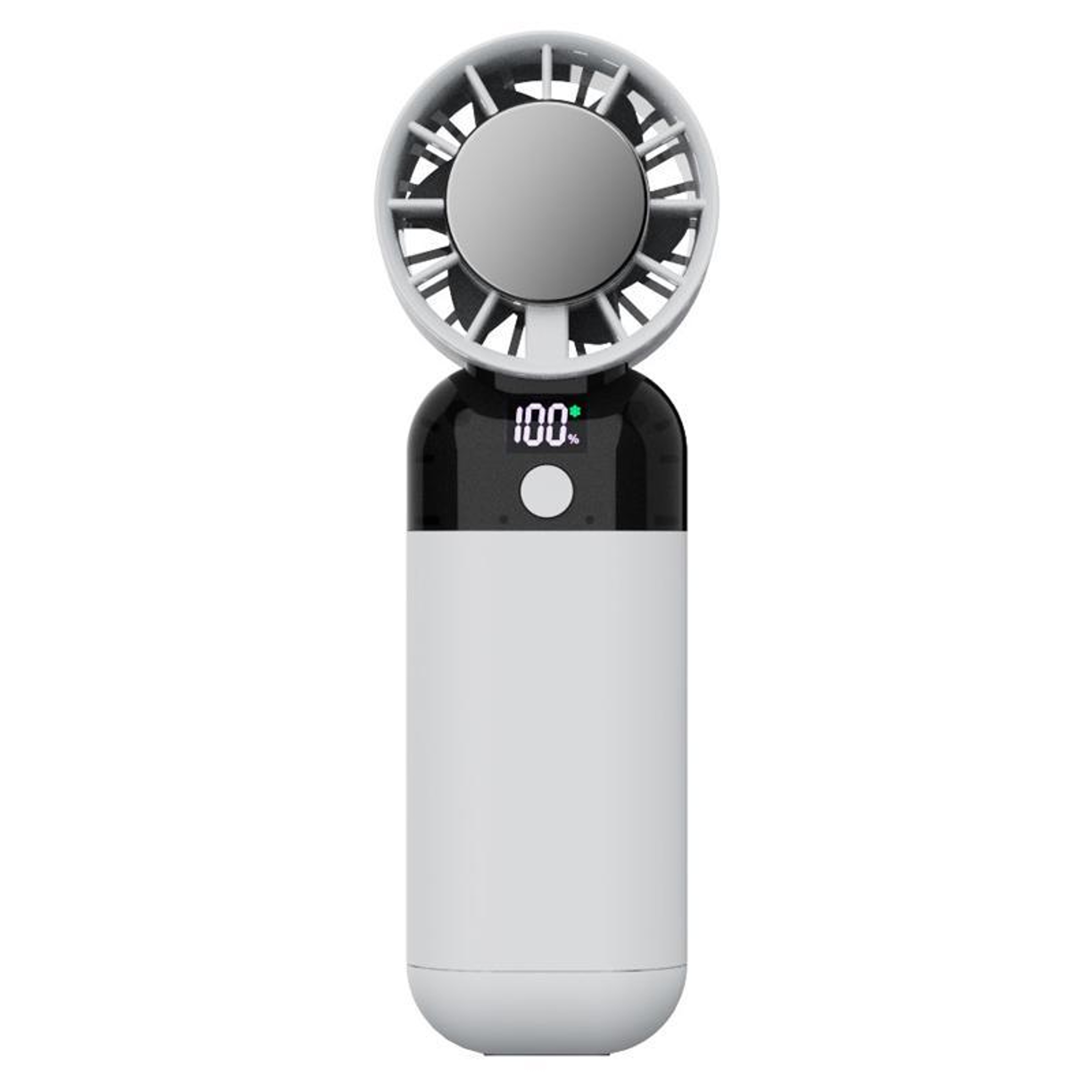 Digital Display Portable Cooling Fan USB Rechargeable Handheld Neck Fan With Cold Compress 0