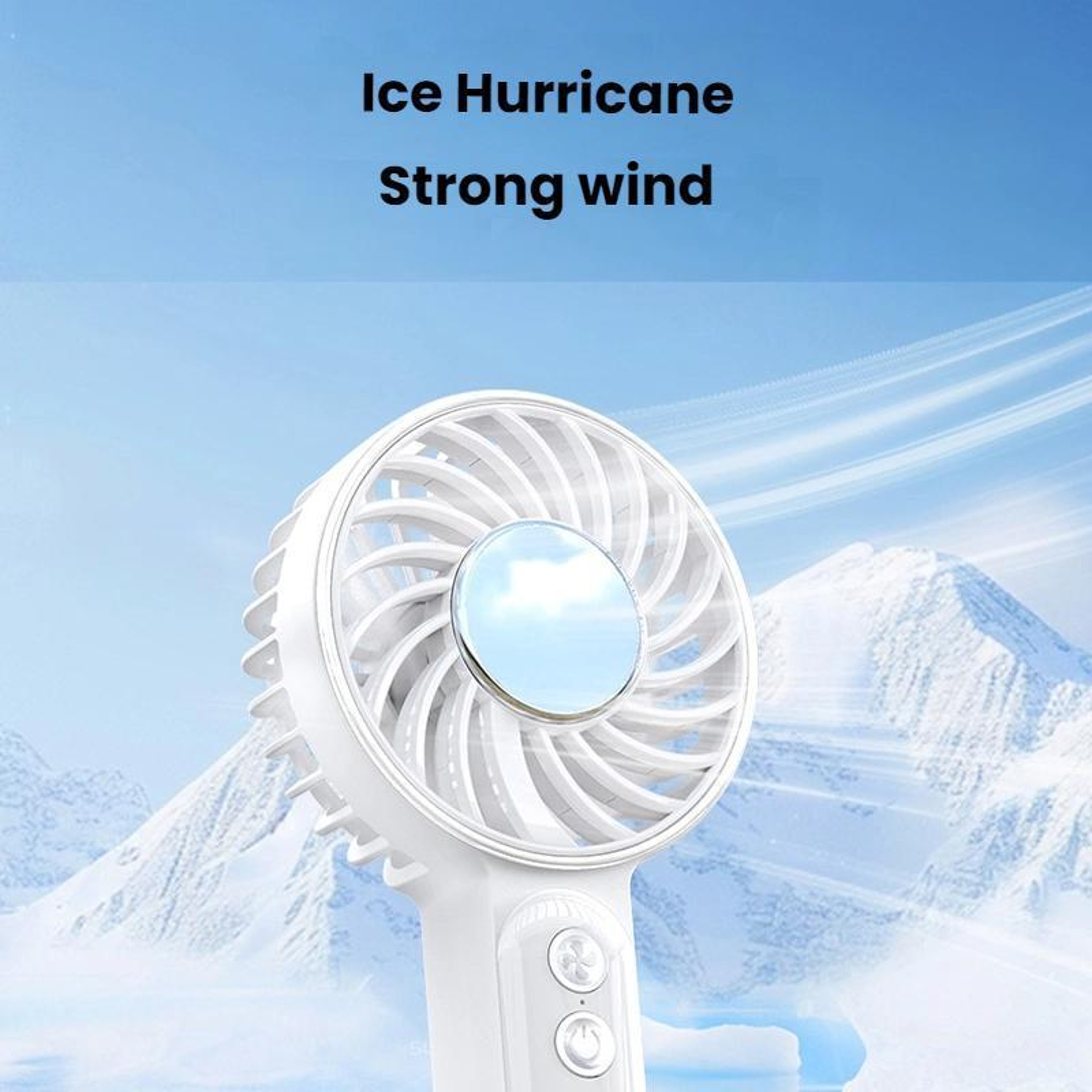 Portable Handheld Fan USB Rechargeable Mini Desk Fan With Lanyard Clip Quiet Personal Cooling Fan 8