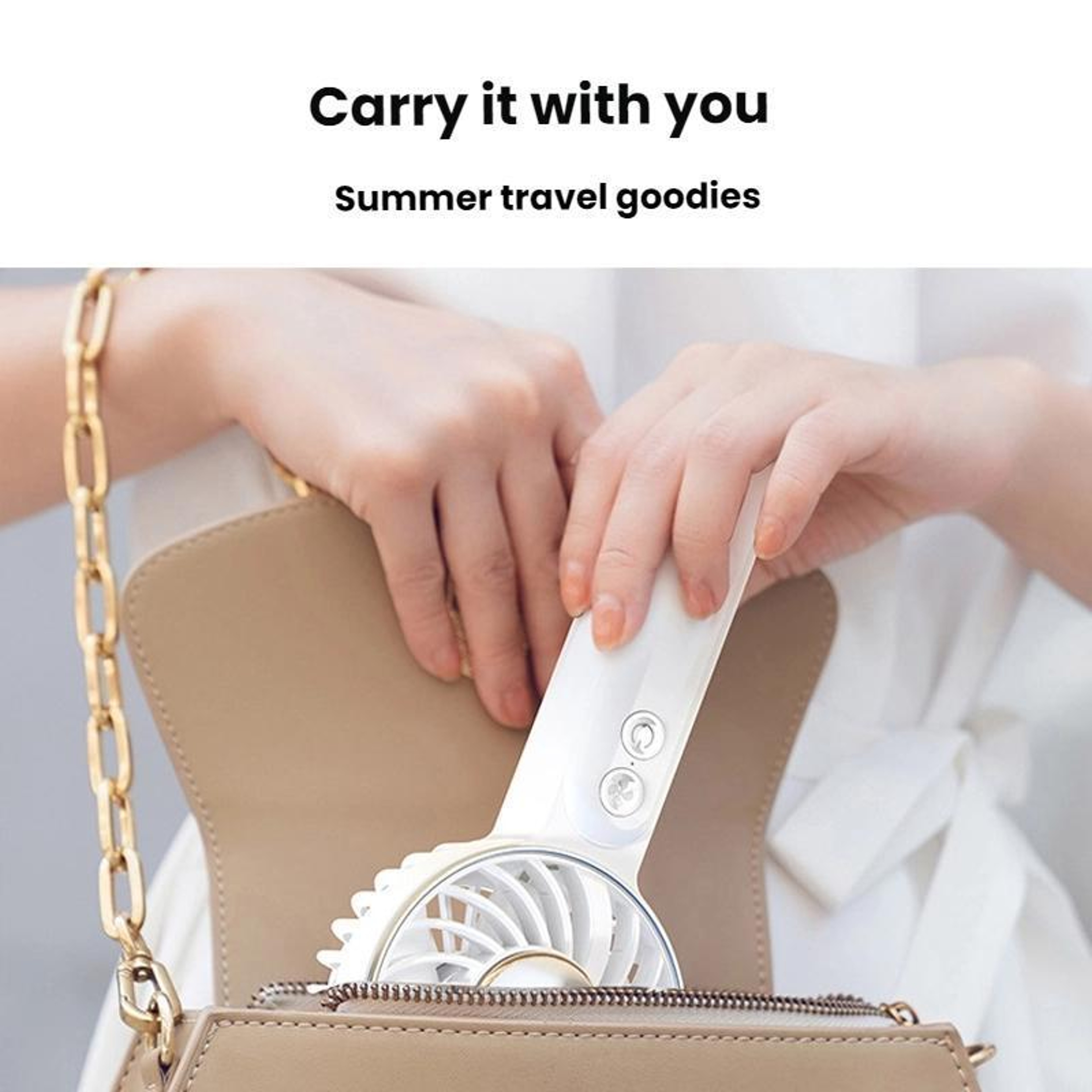 Portable Handheld Fan USB Rechargeable Mini Desk Fan With Lanyard Clip Quiet Personal Cooling Fan 13