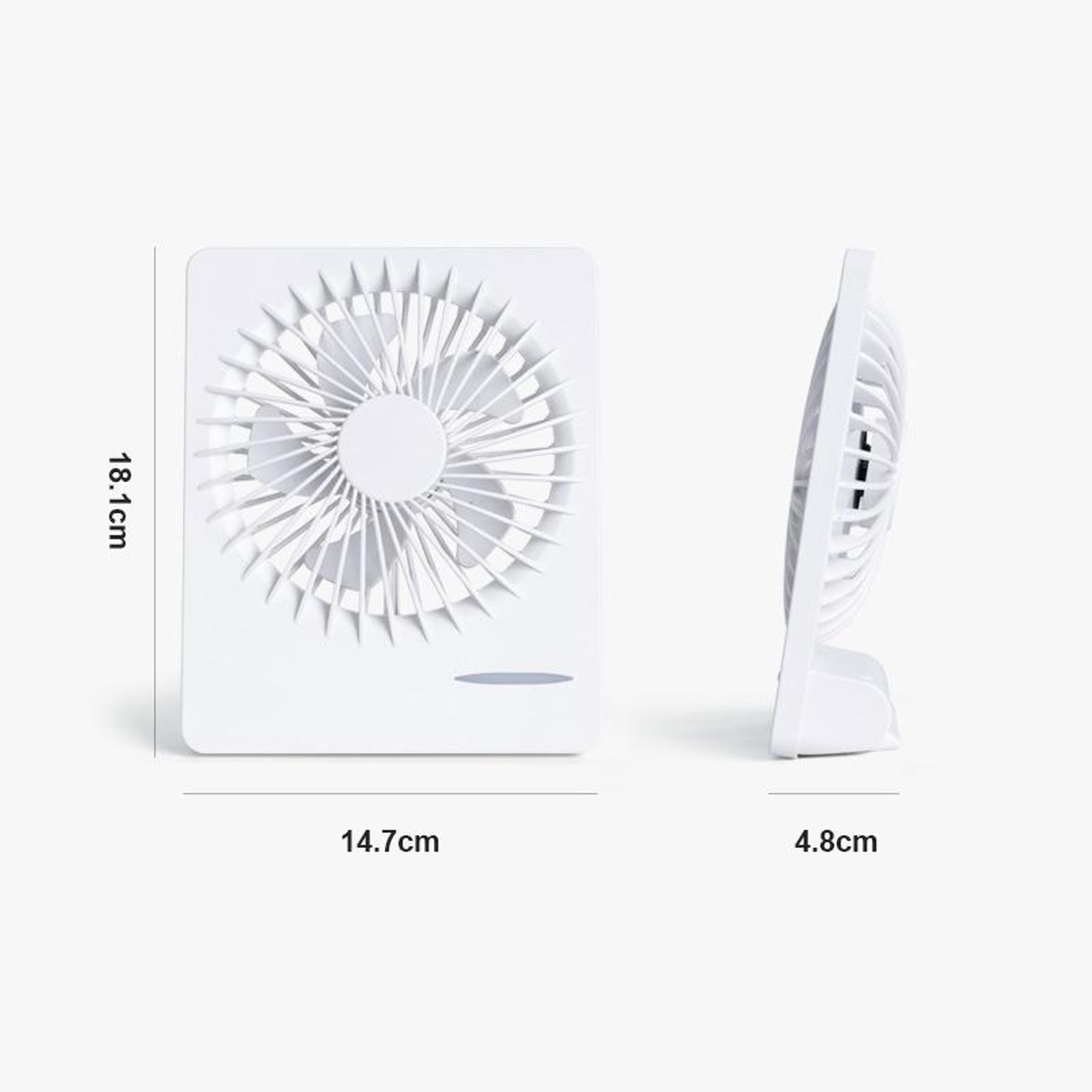 Portable USB Desk Fan Rechargeable Mini Fan with 3 Speed Quiet Cooling for Home Office Dorm Travel – view 3