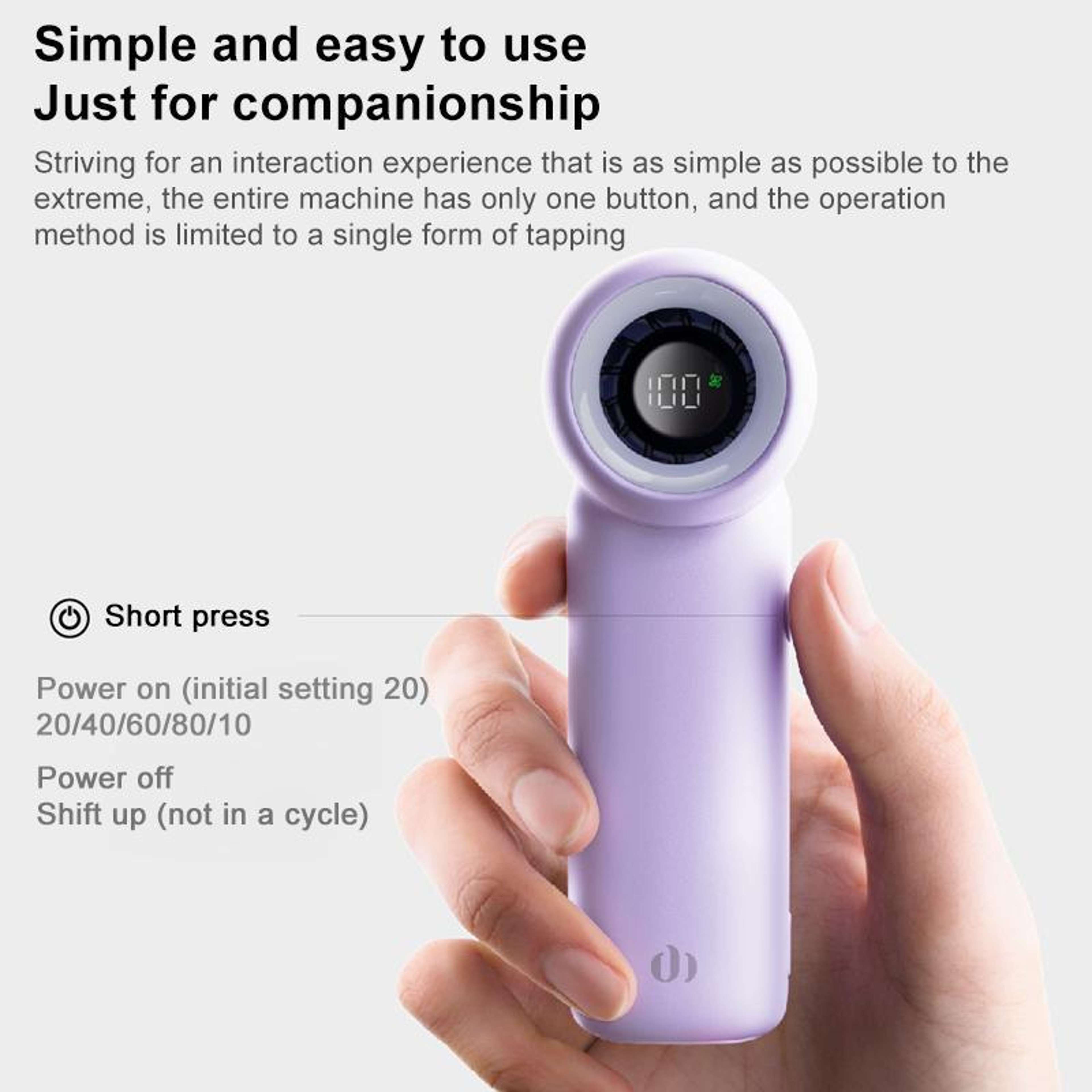 L03 Handheld Mini Fan Portable Rechargeable Fan With Digital Display 3000mAh 5 Speeds 11