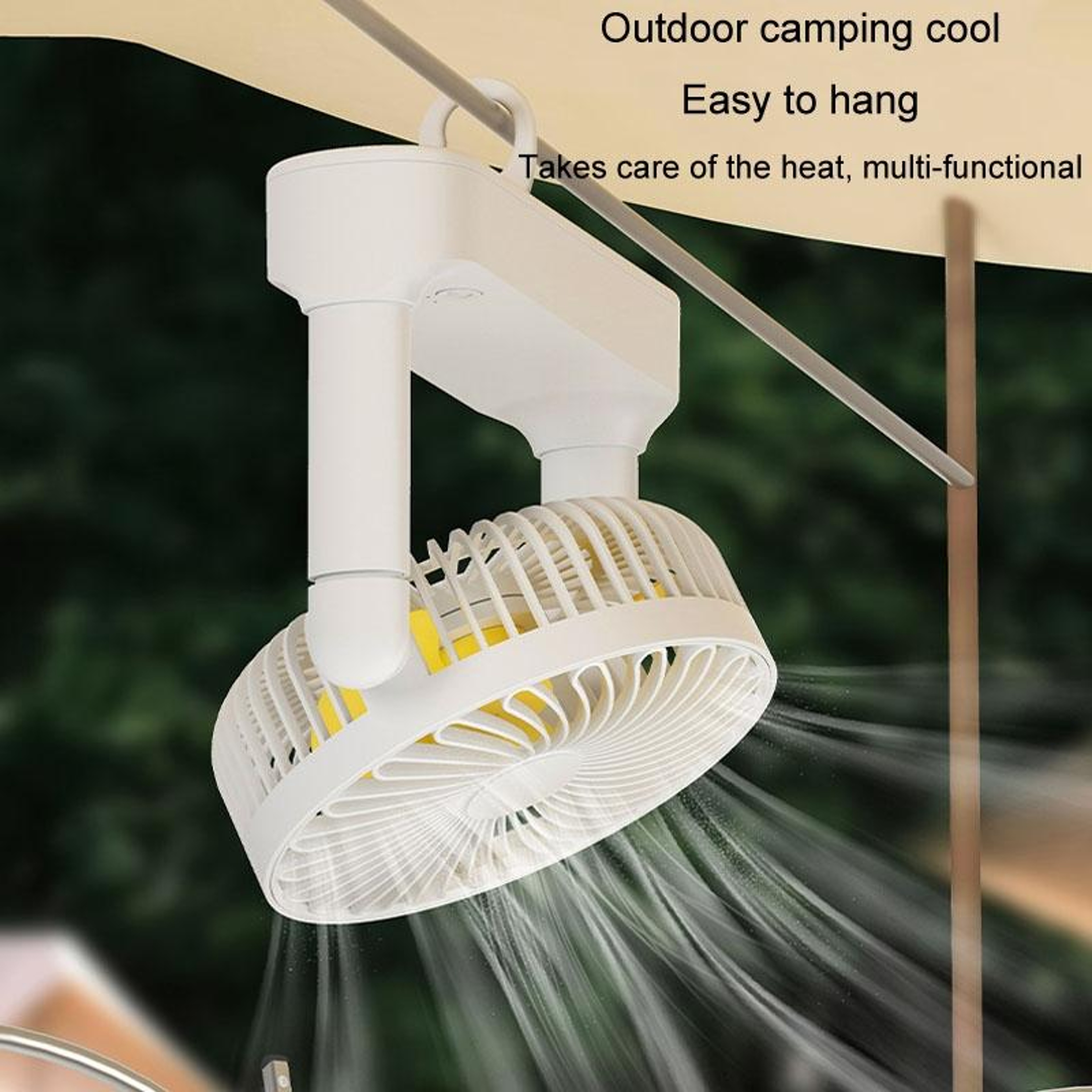Portable USB Fan Retractable Desk Fan With 180 Degree Adjustable Airflow For Home Office Camping 1