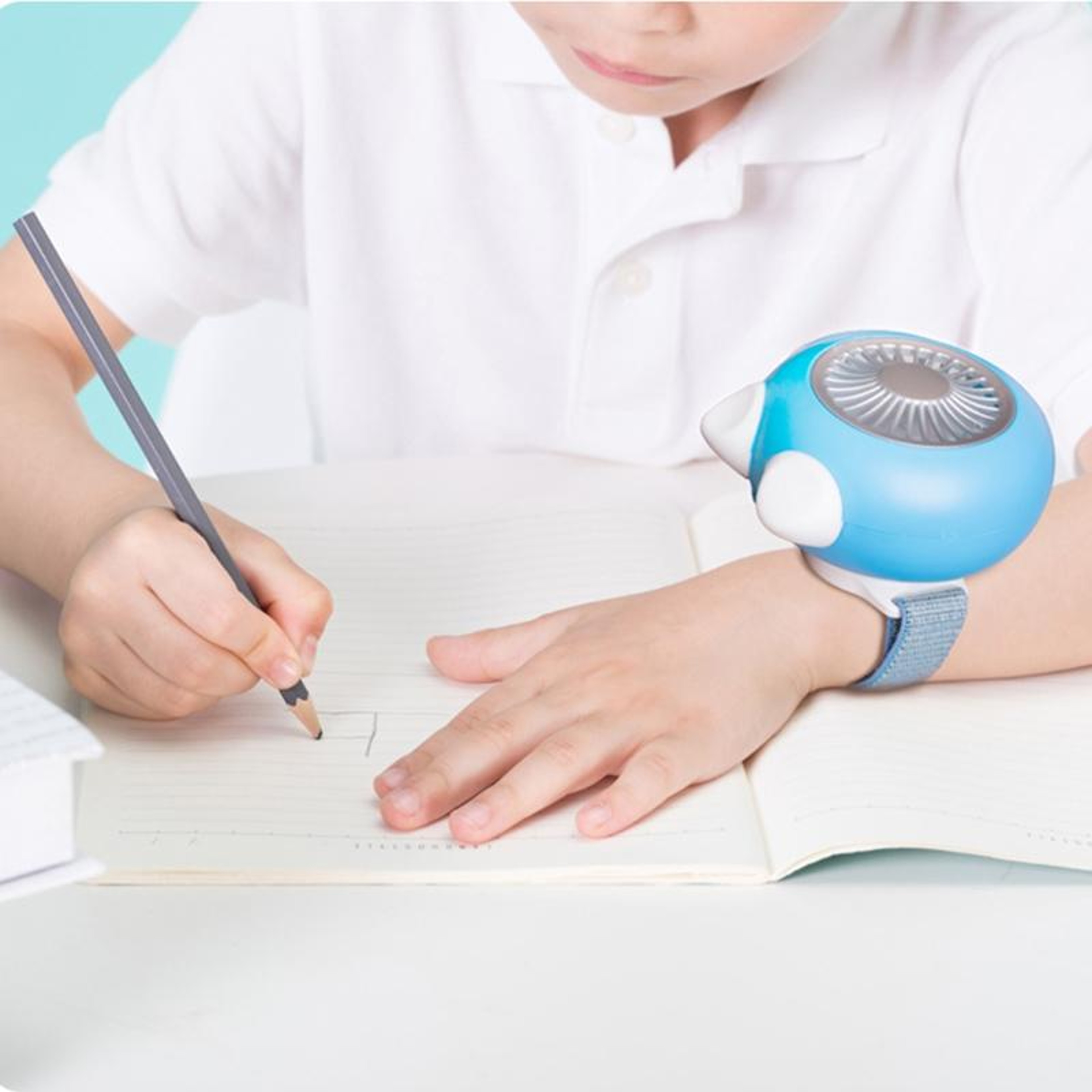 Portable Wearable Fan USB Rechargeable Wristband Cooling Fan With 3 Speed Personal Air Cooler 7