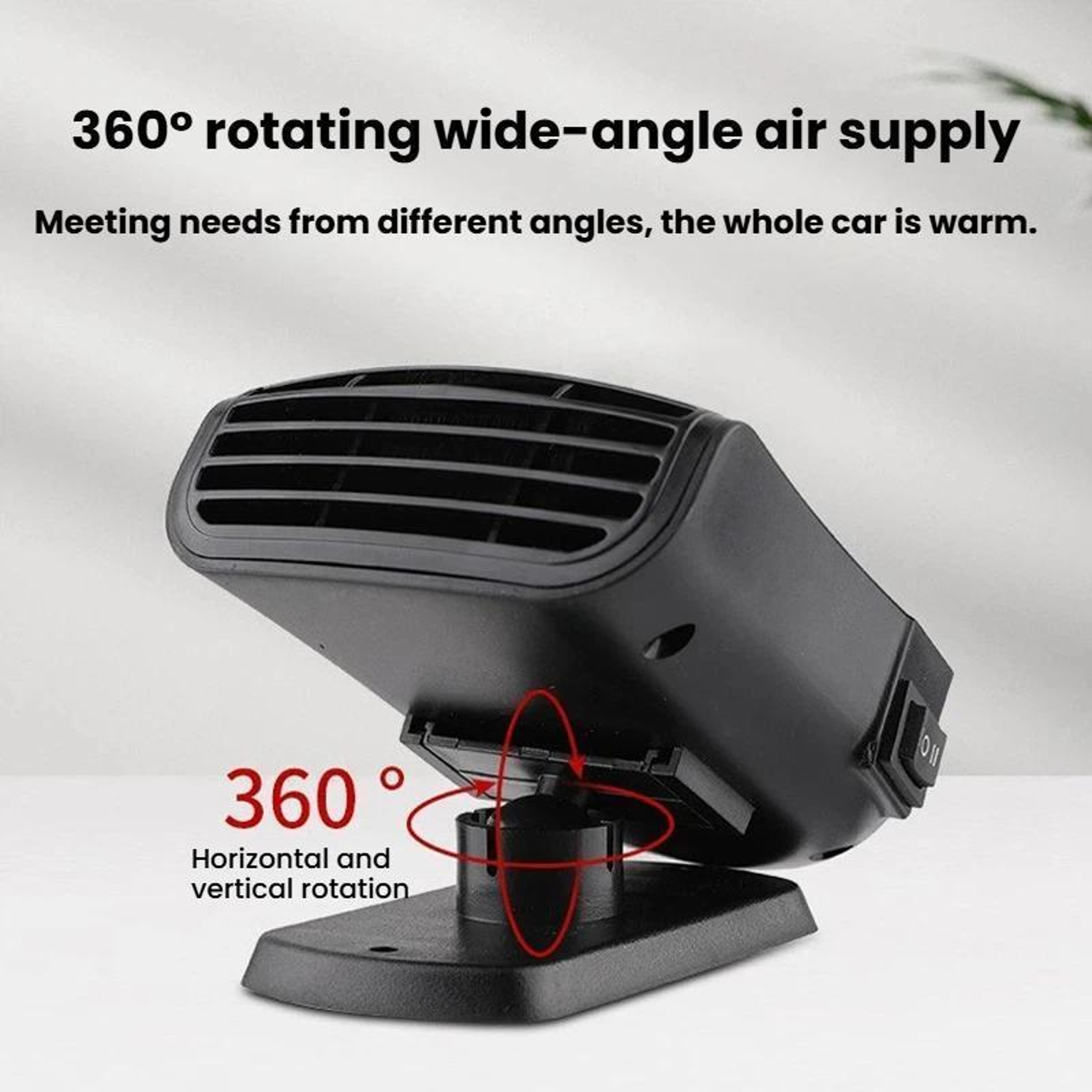 150W Car Heater And Car Defroster Portable Heating Cooling Fan For Fast Windshield Demisting 4