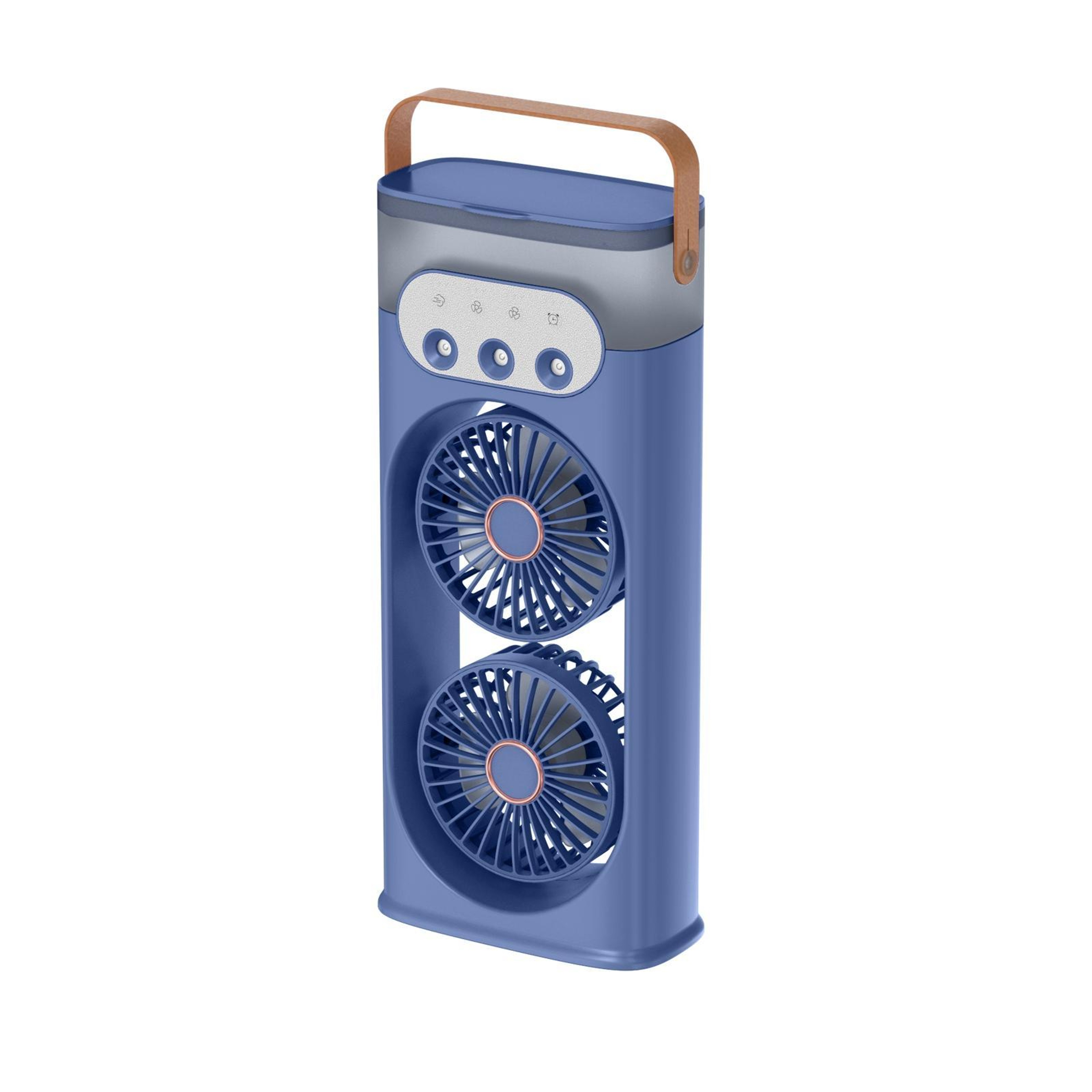 Dual Head Mist Fan With Portable Air Cooler And Humidifier For Powerful Personal Cooling 1